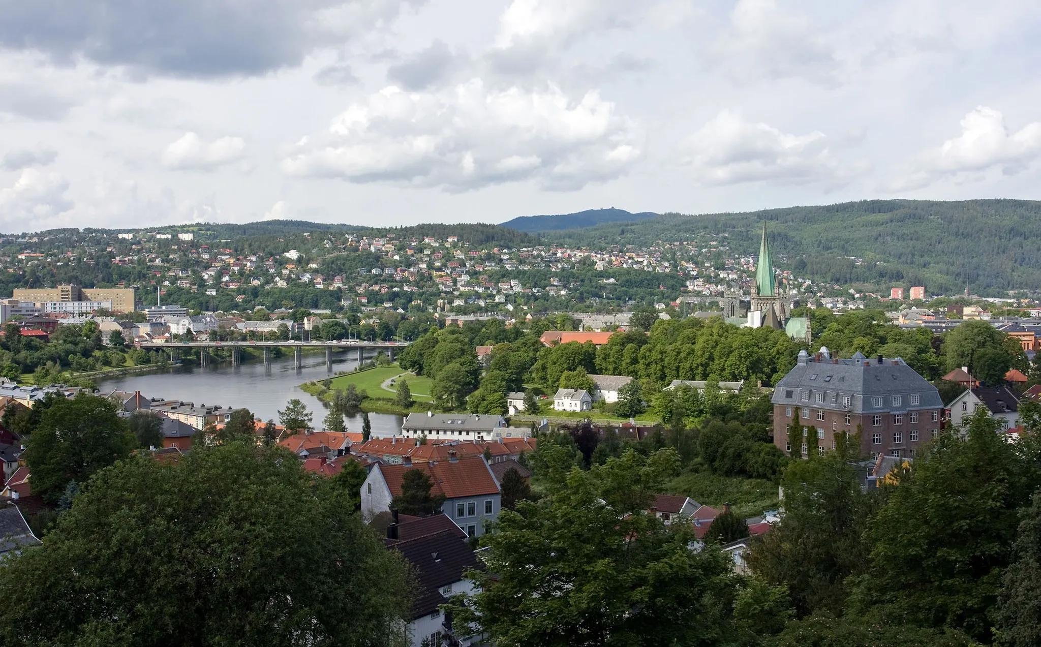 Photo showing: View from Kristiansten Fortress / Trondheim, Norway