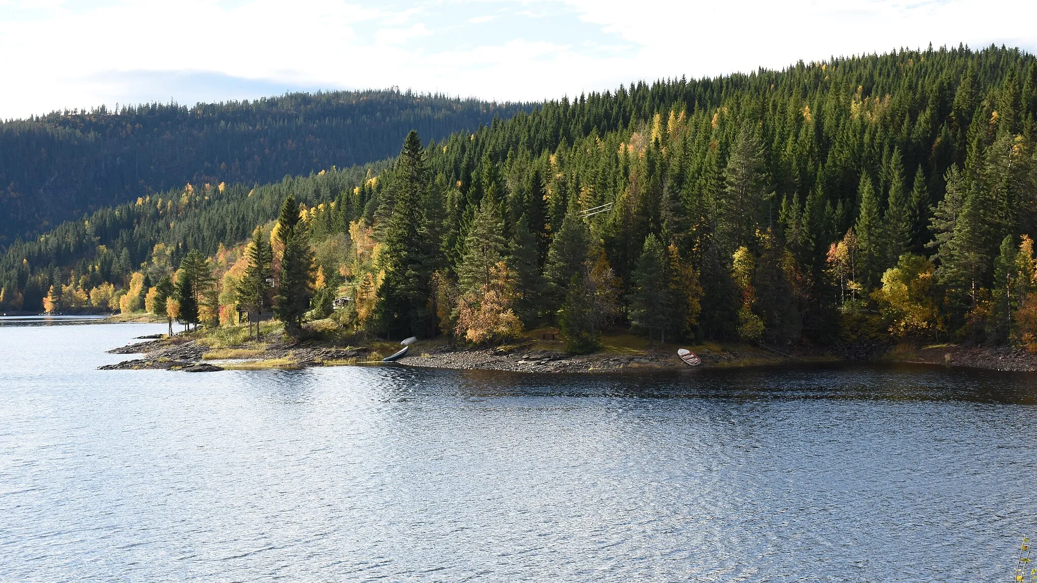 Photo showing: Foldsjøen i Malvik, nær utløpet i nordenden