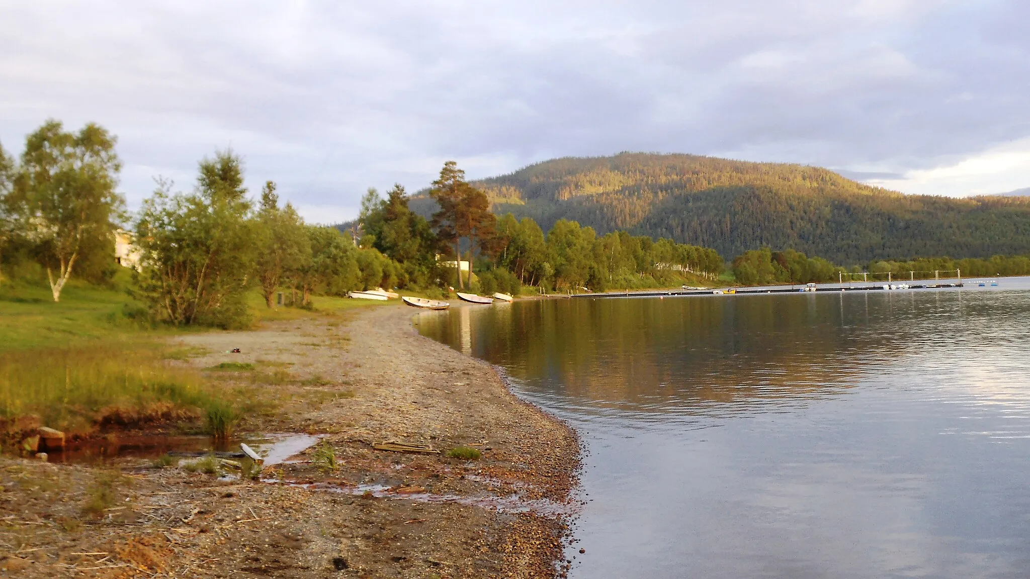 Photo showing: A campsite in Gåsbakken, Melhus, Norway.