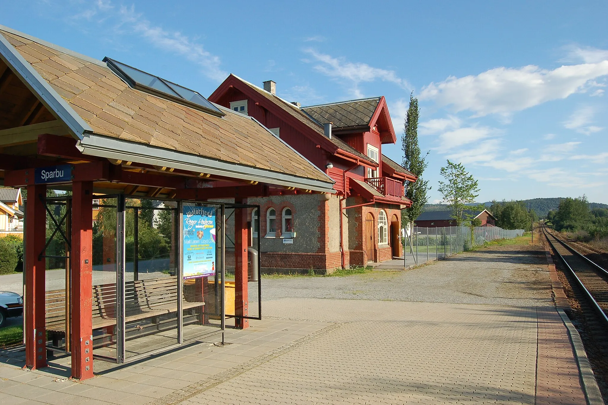 Photo showing: Sparbu Station on Nordlandsbanen in Steinkjer, Norway