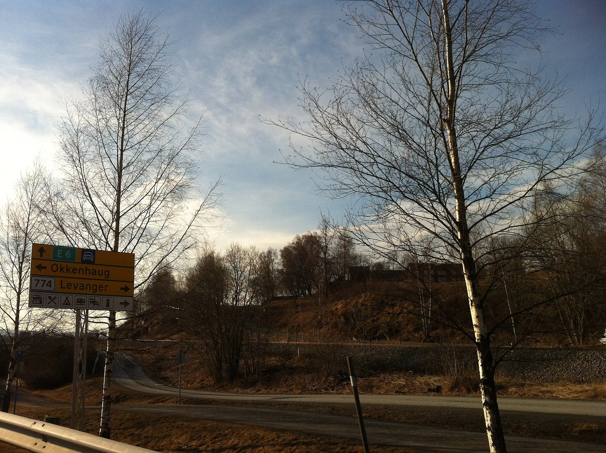 Photo showing: Okkenhaug and Levanger Sign Norway Feb 2014