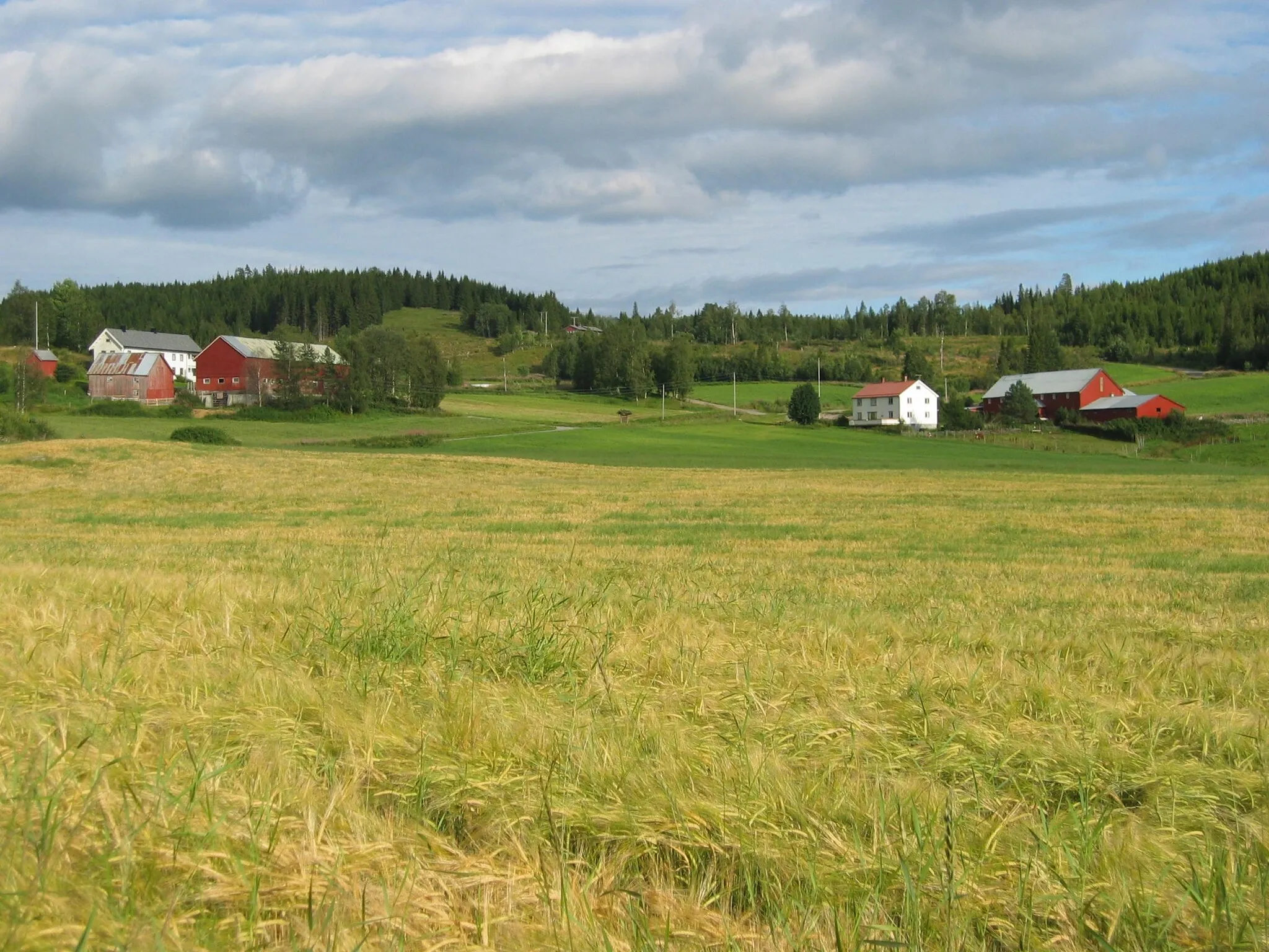 Photo showing: Fra Stod.  Finstad-gårdene.