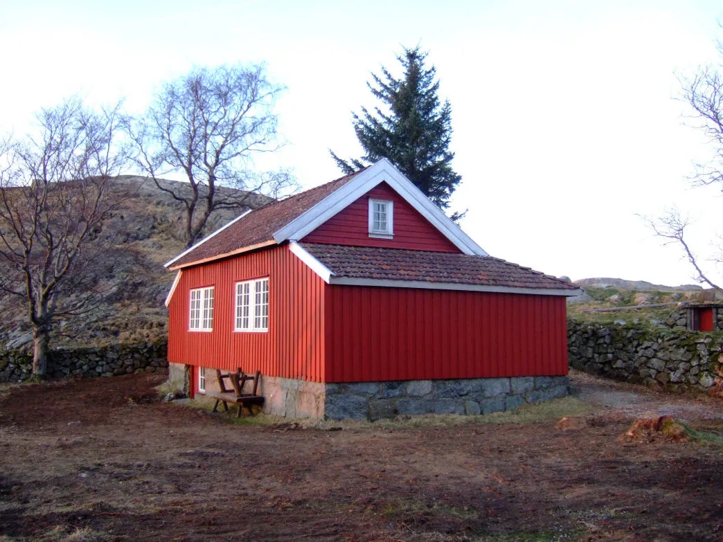 Photo showing: Knudaheio, Arne Garborg. Museum, Time, Rogaland. Summerhouse and place of writing.