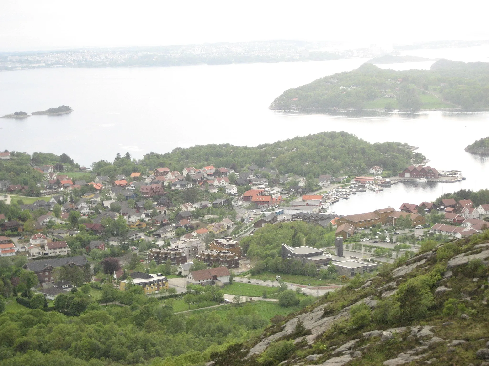 Photo showing: Sett fra hommersandfjellet