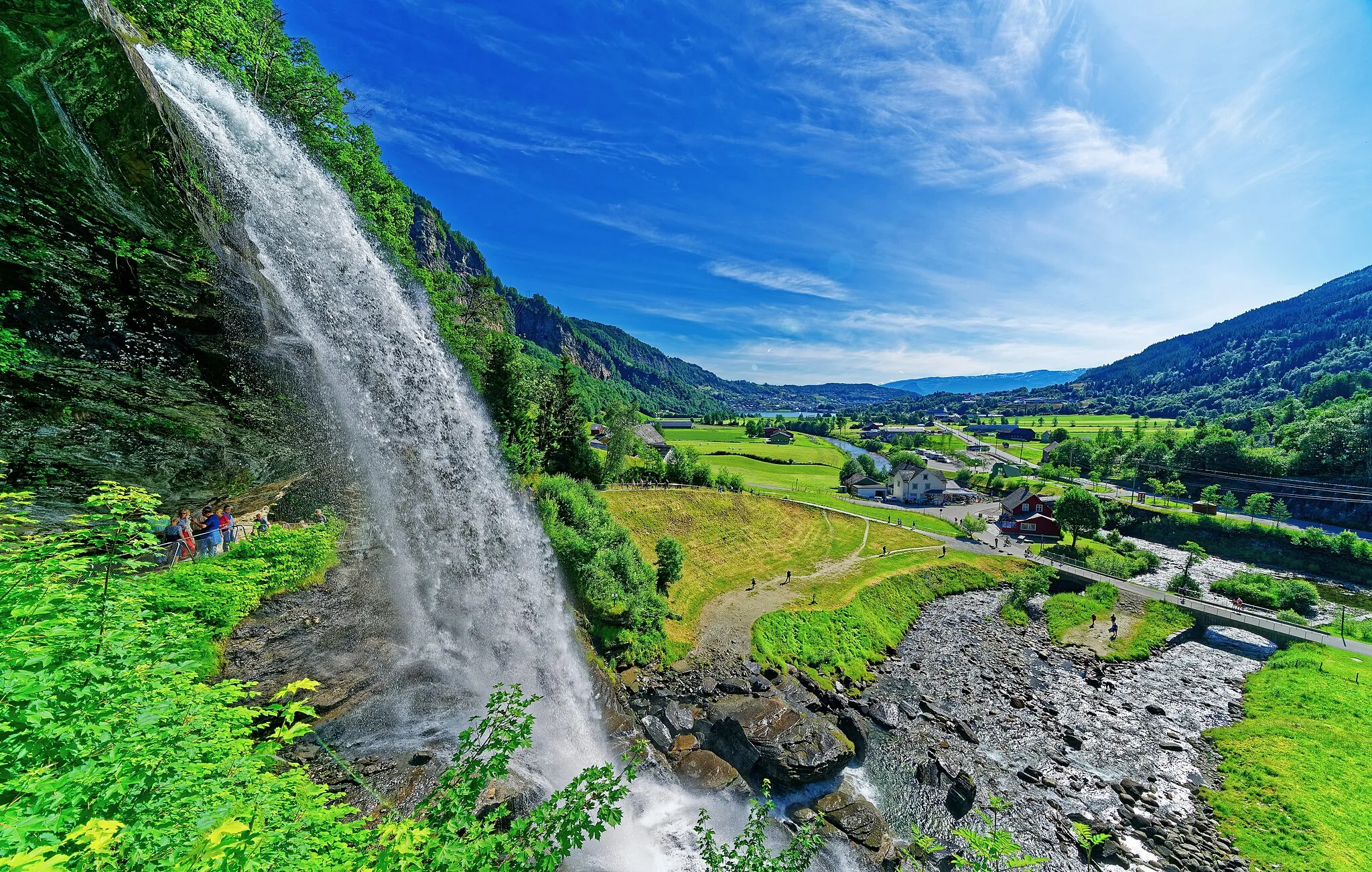 Photo showing: The Steinsdals waterfall.