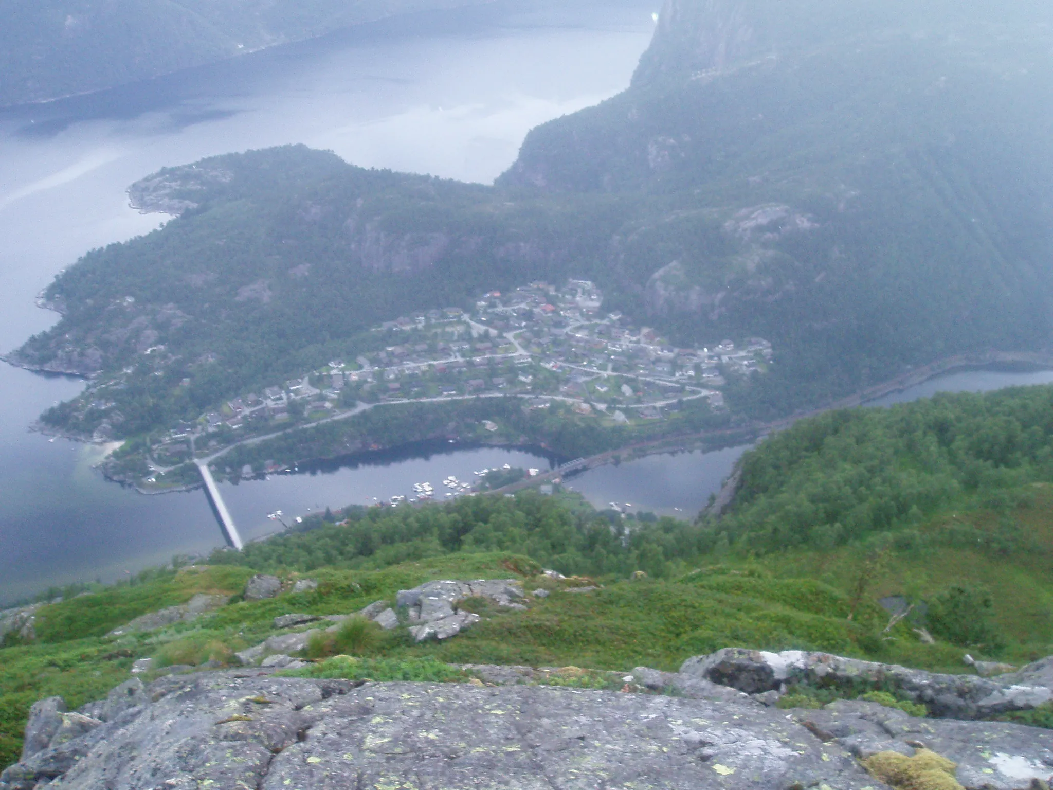 Photo showing: Bilde av Stanghelle Vest tatt frå Flatafjellet