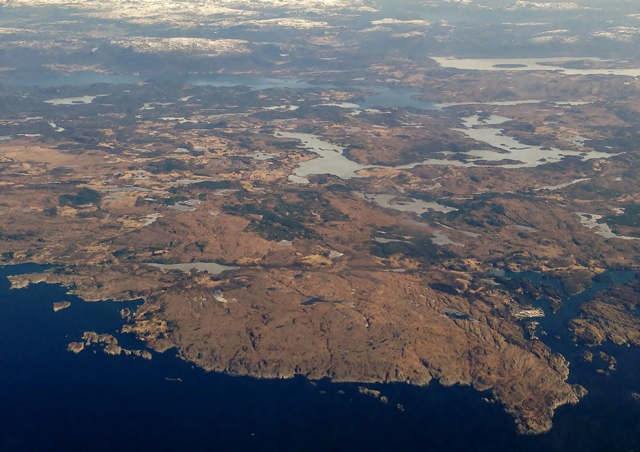 Photo showing: Sveio, Rogaland, Norway, from the air