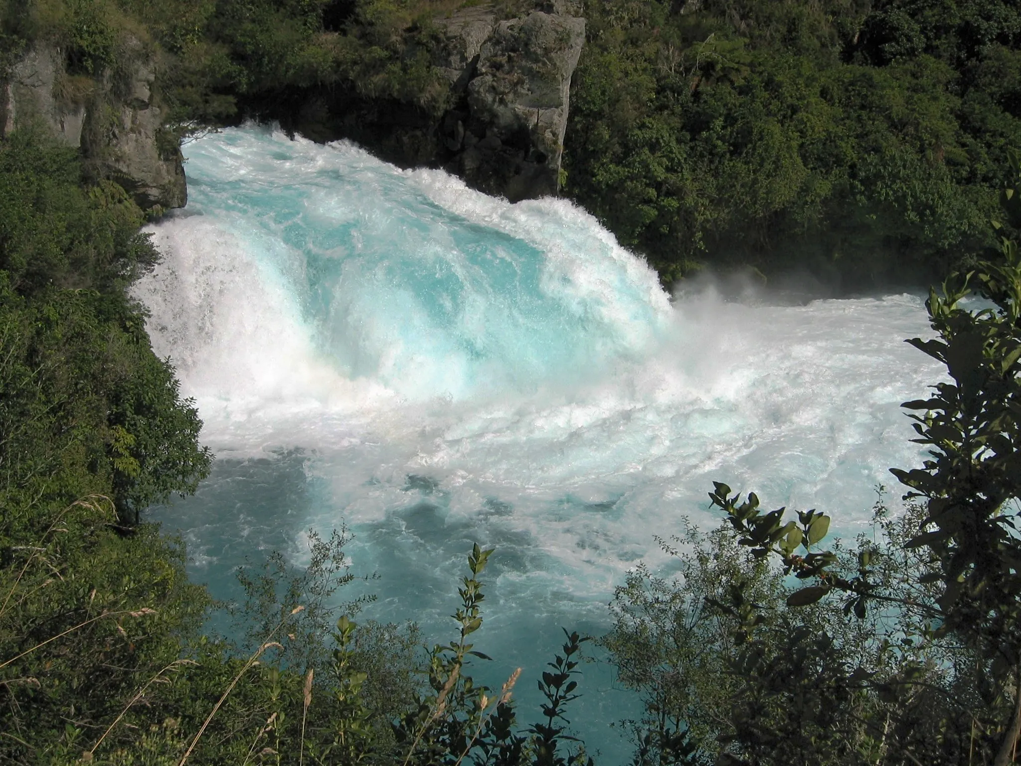 Photo showing: Huka Falls, on the Waikato River near Taupo, New Zealand.