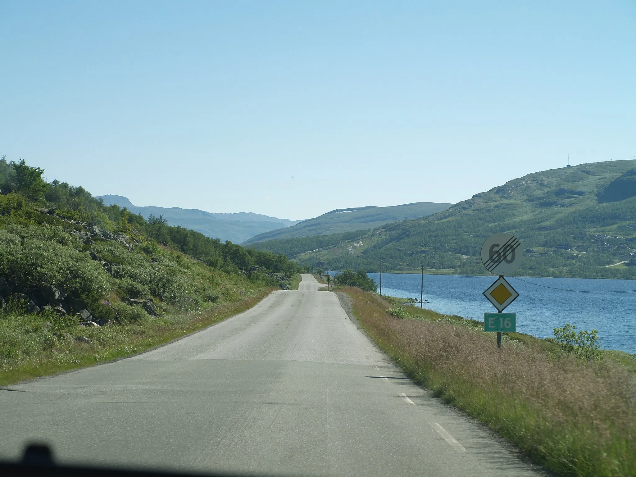 Photo showing: European route 16 over Filefjell in Norway