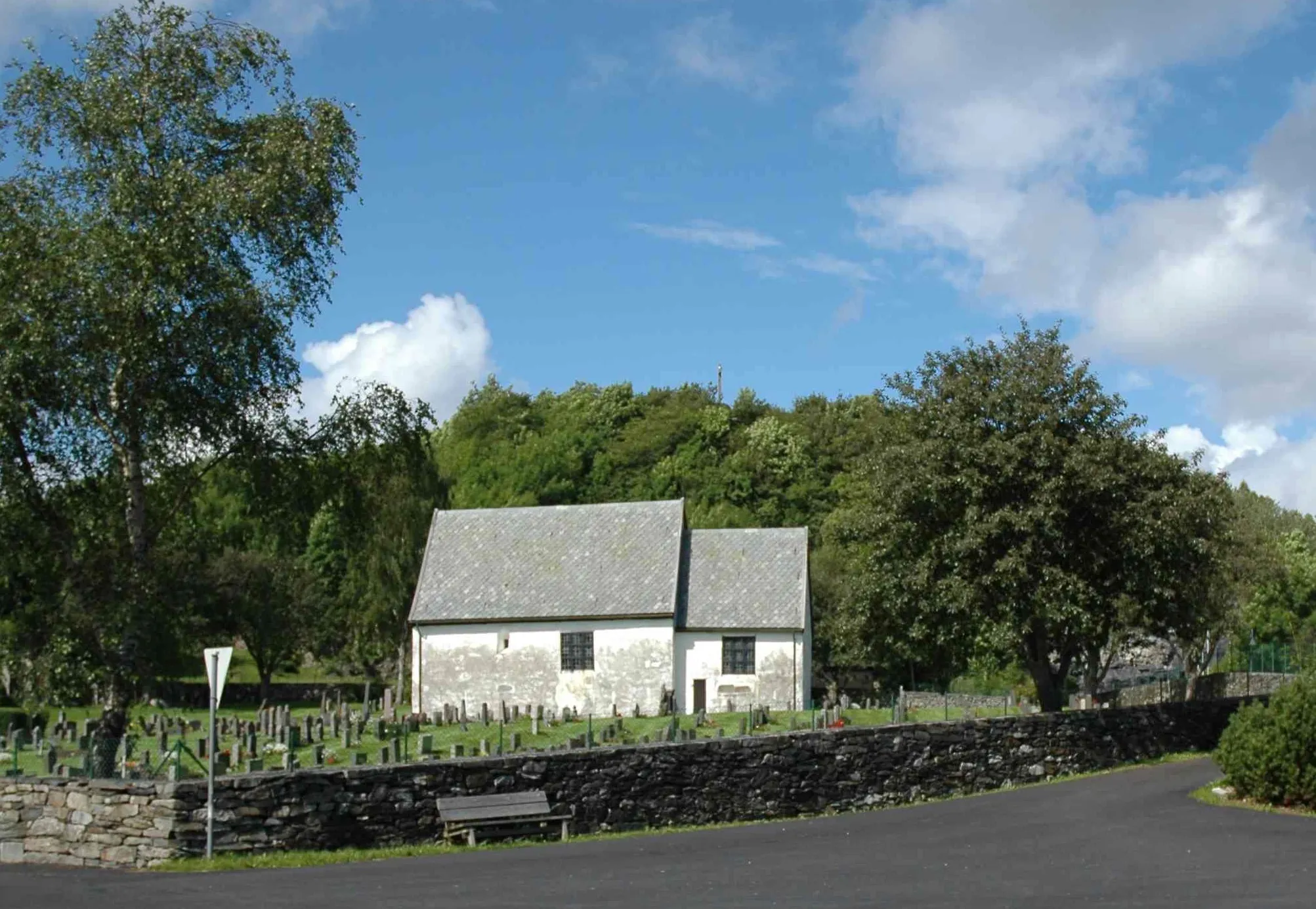 Photo showing: Norsk (nynorsk): Moster gamle kyrkje