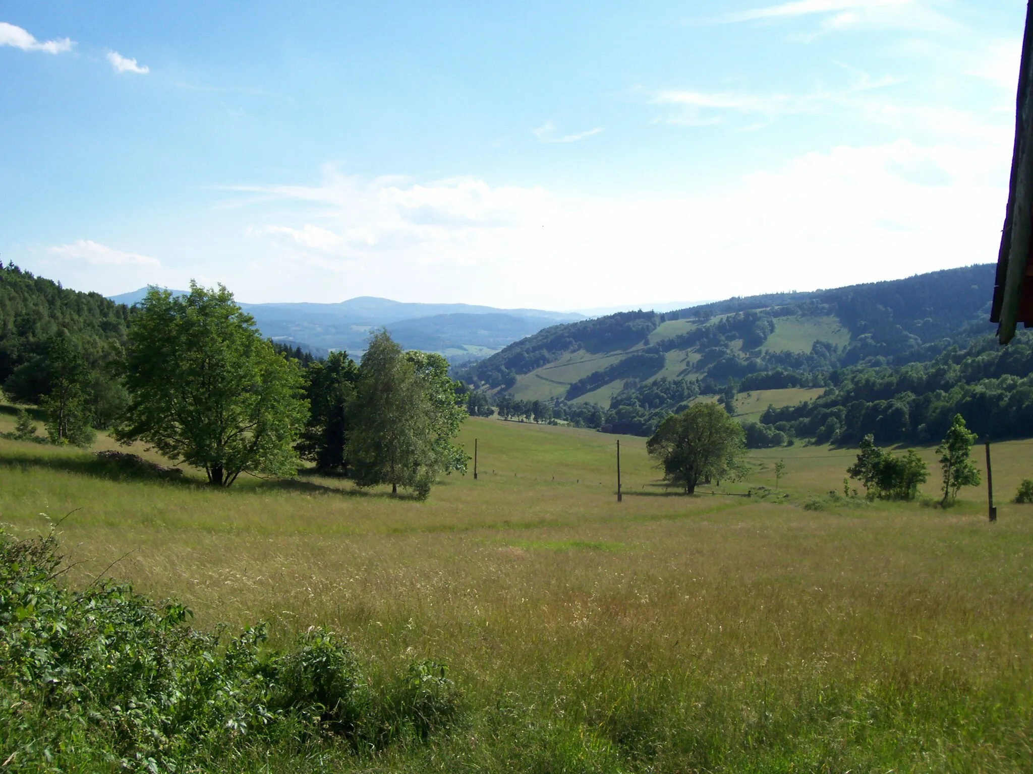 Photo showing: Widok z przełęczy Lądeckiej na stronę polską