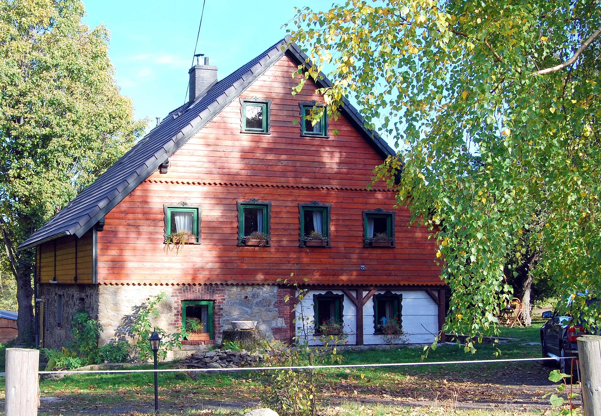 Photo showing: Antoniów - dom przysłupowo-zrębowy (zabytek nr A/749/805/J z dn. 27.10.83)