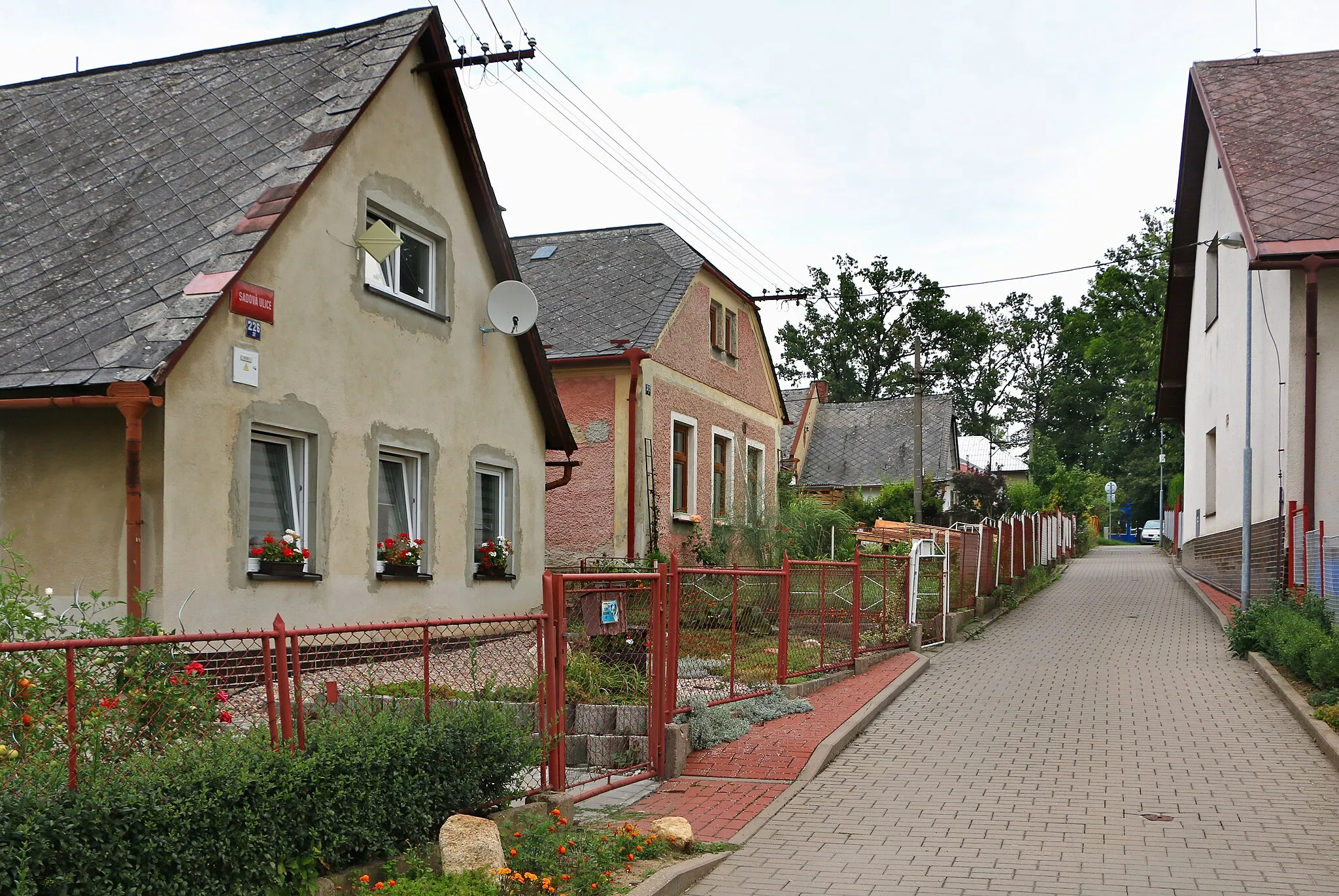 Photo showing: Sadová street, Lanškroun, Czech Republic.