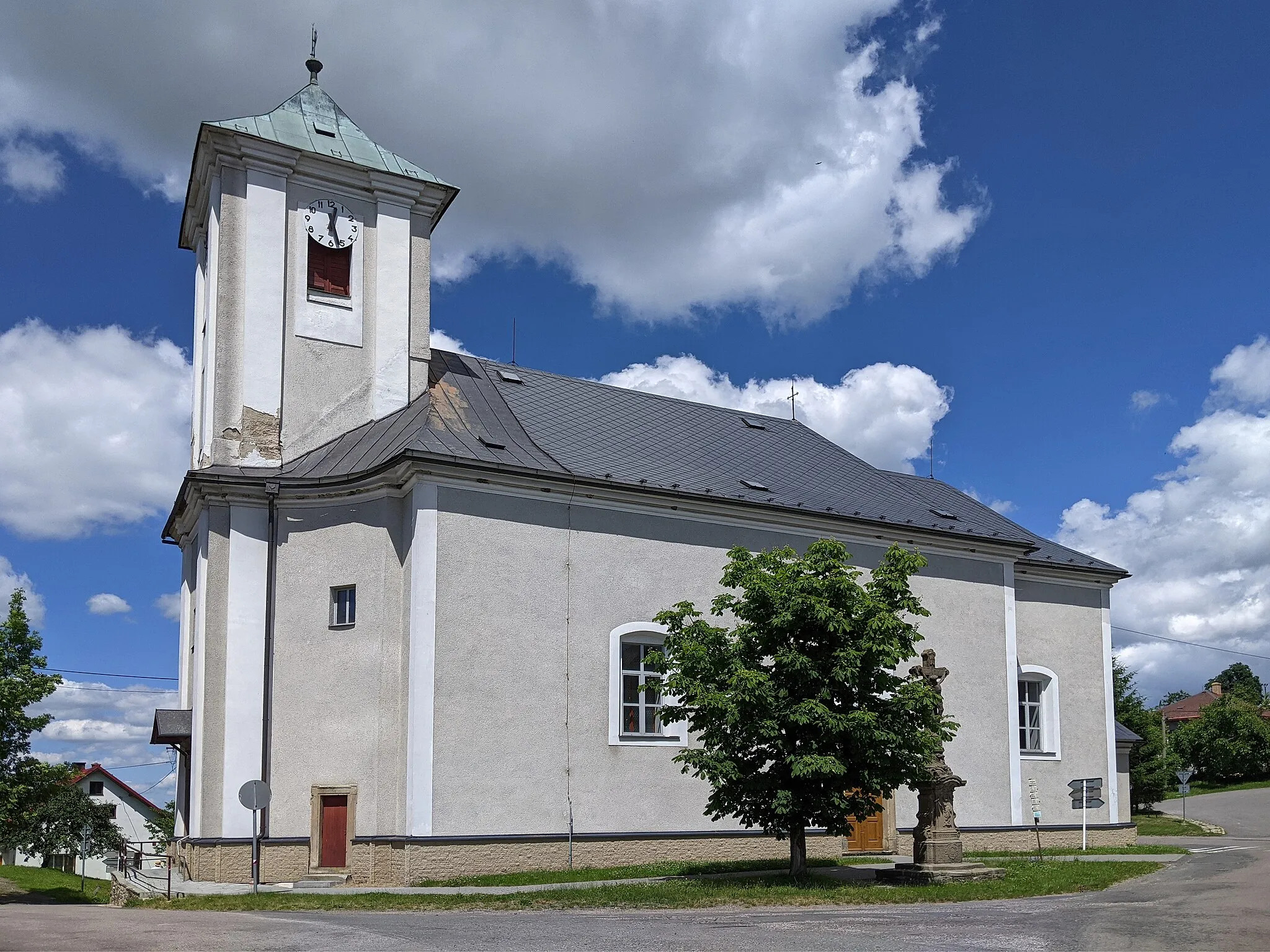 Photo showing: Cotkytle - kostel sv. Jana Nepomuckého