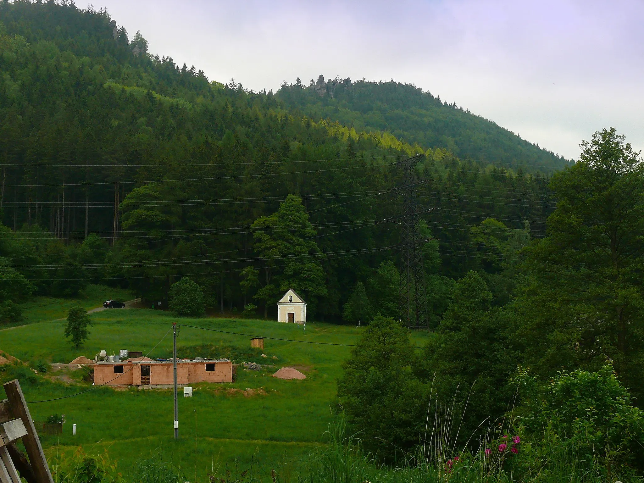 Photo showing: Martínkovice-kaple svaté Anny umístění v krajině