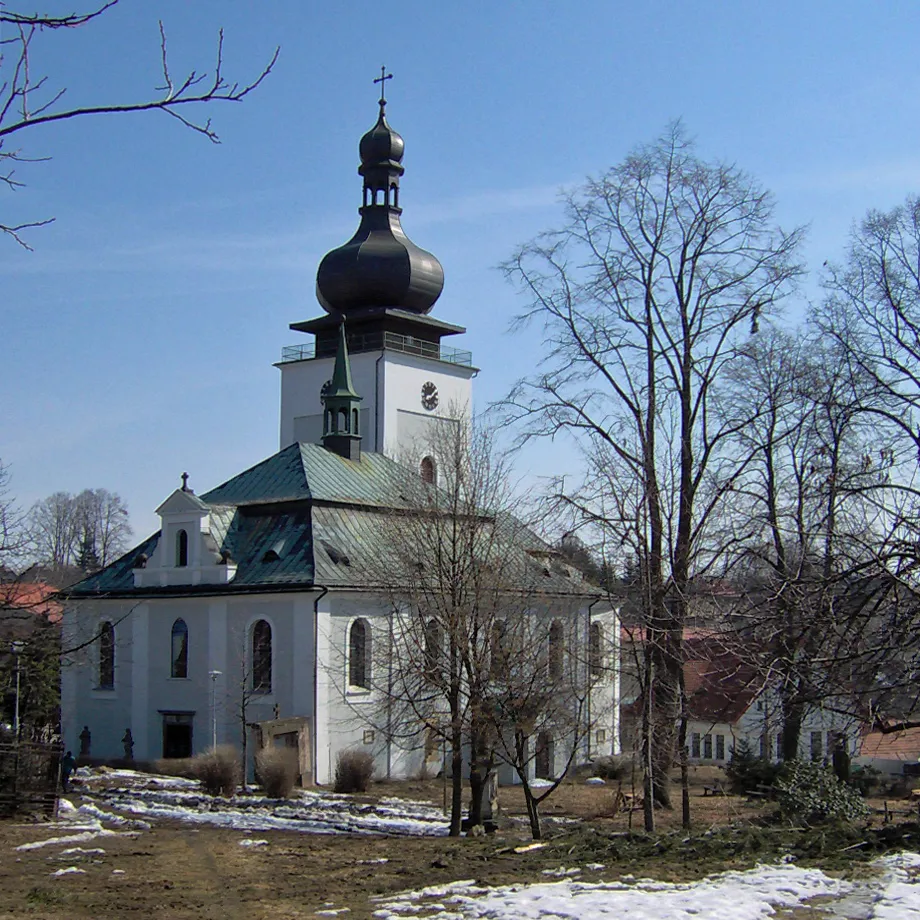 Photo showing: Church of the Visitation in Bozkov, Semily District, Czechia