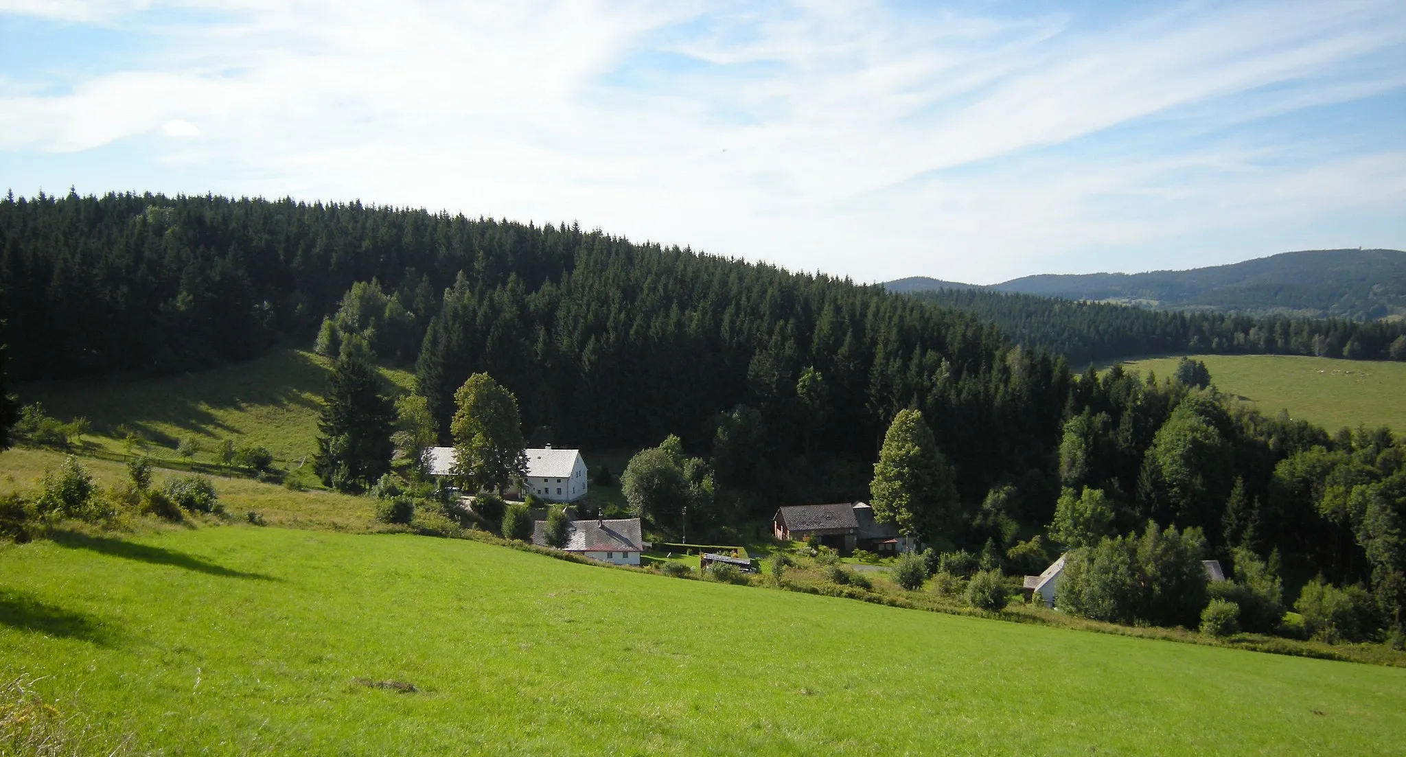 Photo showing: Widok na miejscowość Zálesí w Czechach