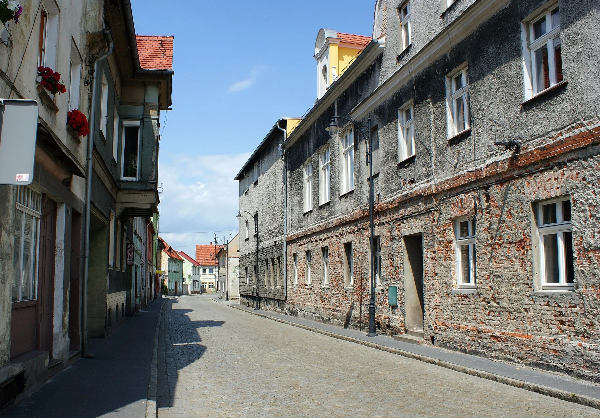 Photo showing: Kosciuszki Street in Nowe Miasteczko, Lubuskie (W Poland)