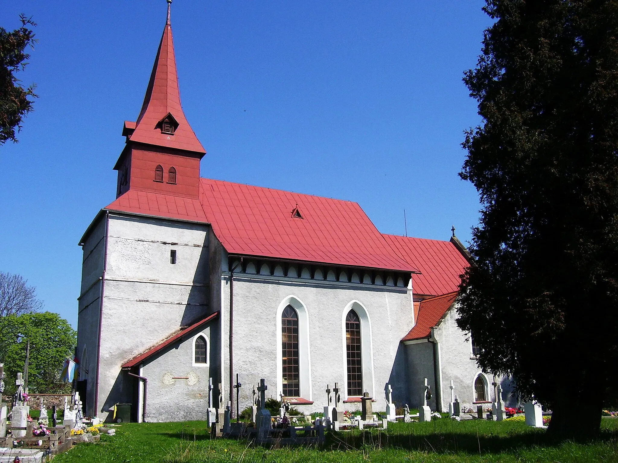 Photo showing: Church in Olszanica (former Alzenau)