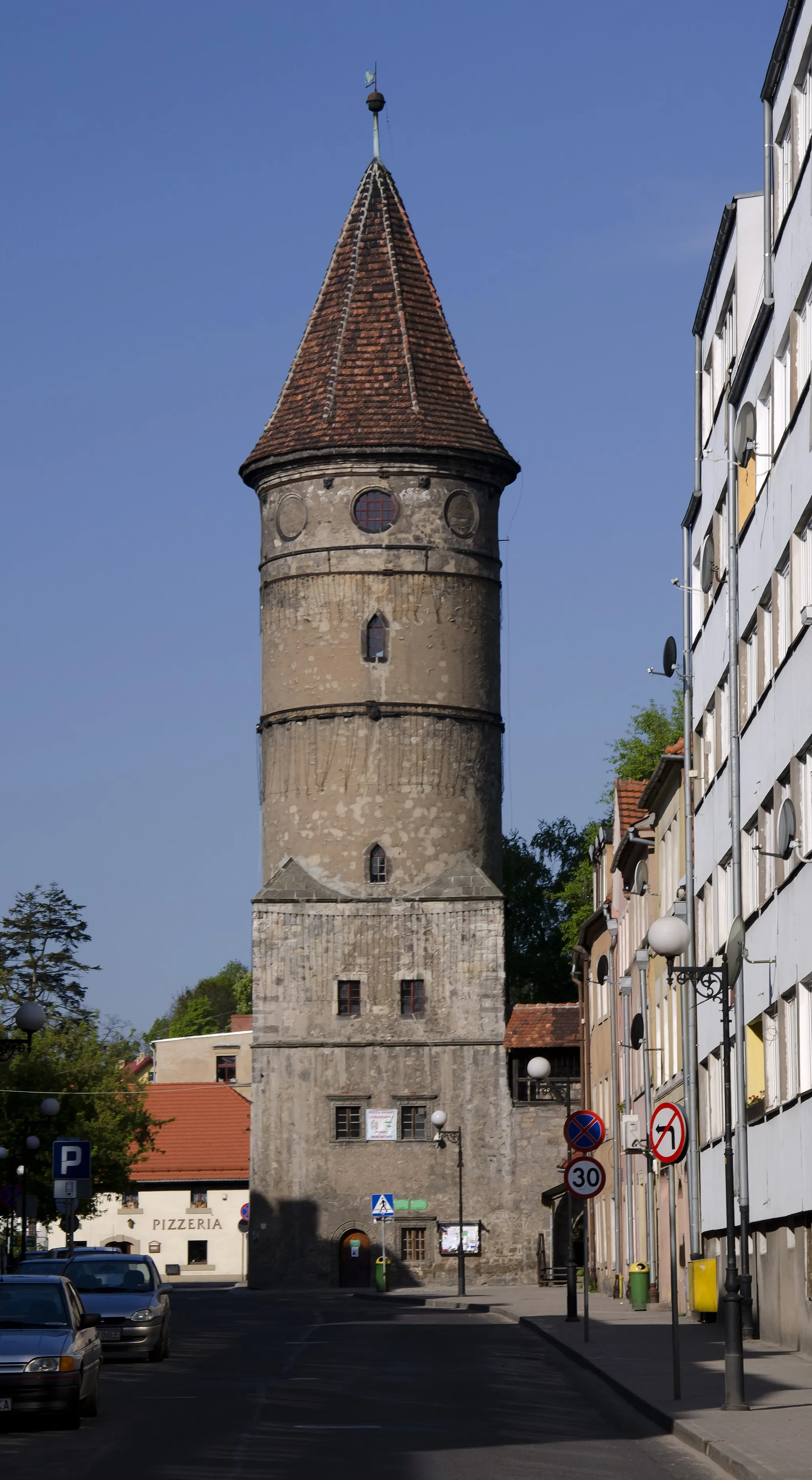 Photo showing: Baszta Lubańska. Miasto Lwówek Śląski.