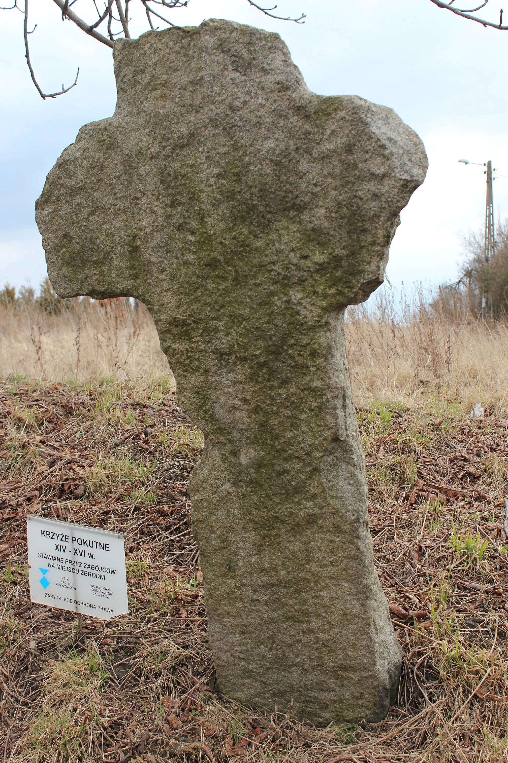 Photo showing: Stone cross in Sobkowice