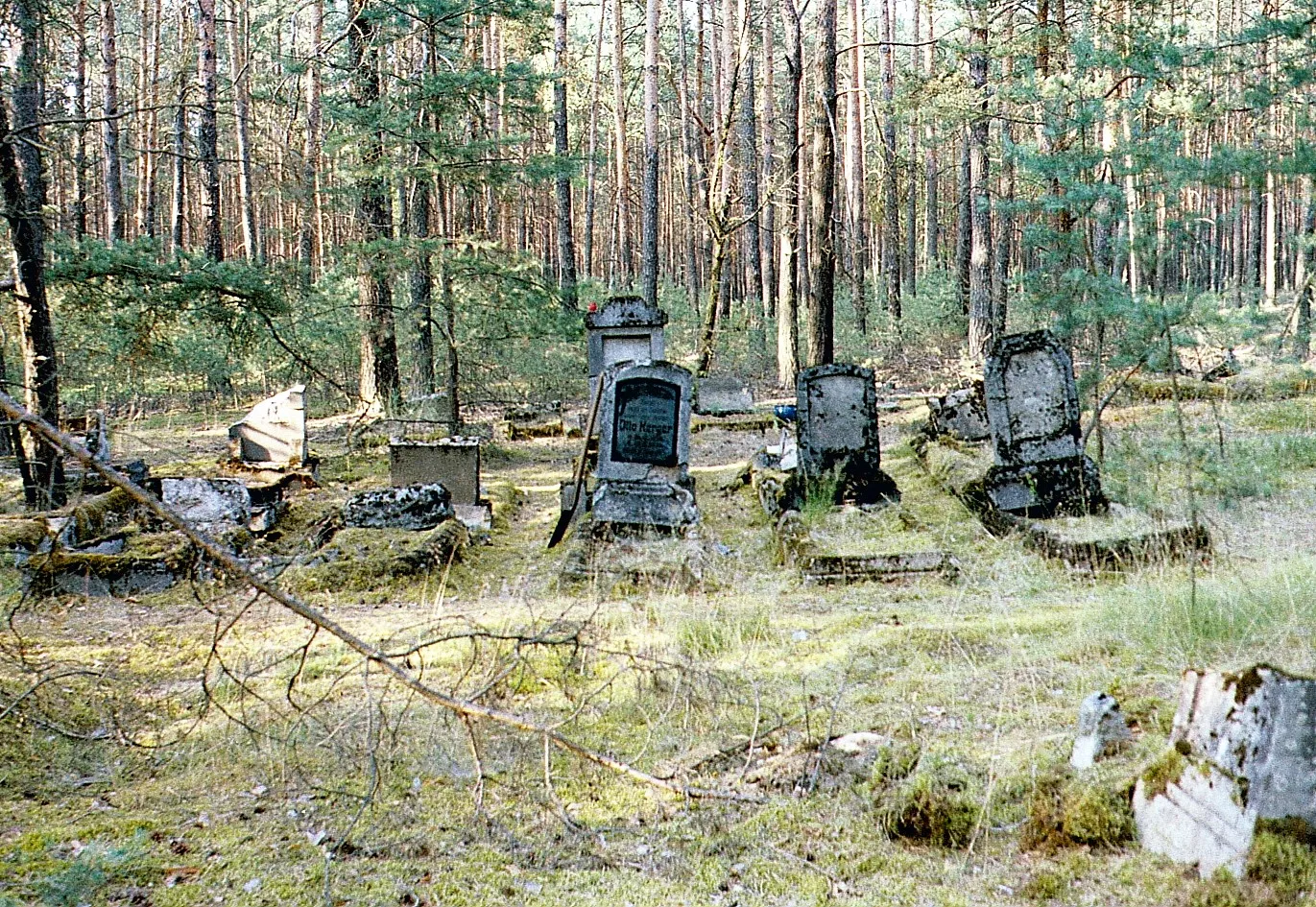 Photo showing: Die Grablagen zeigen historische Standes- und Berufsbezeichungen, Freigärtner, Spillenmacher, Husar