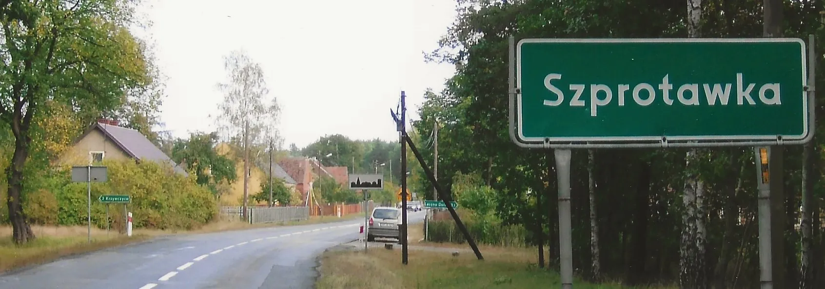 Photo showing: Westansicht Szprotawka mit kreuzender historischer Salzstraße