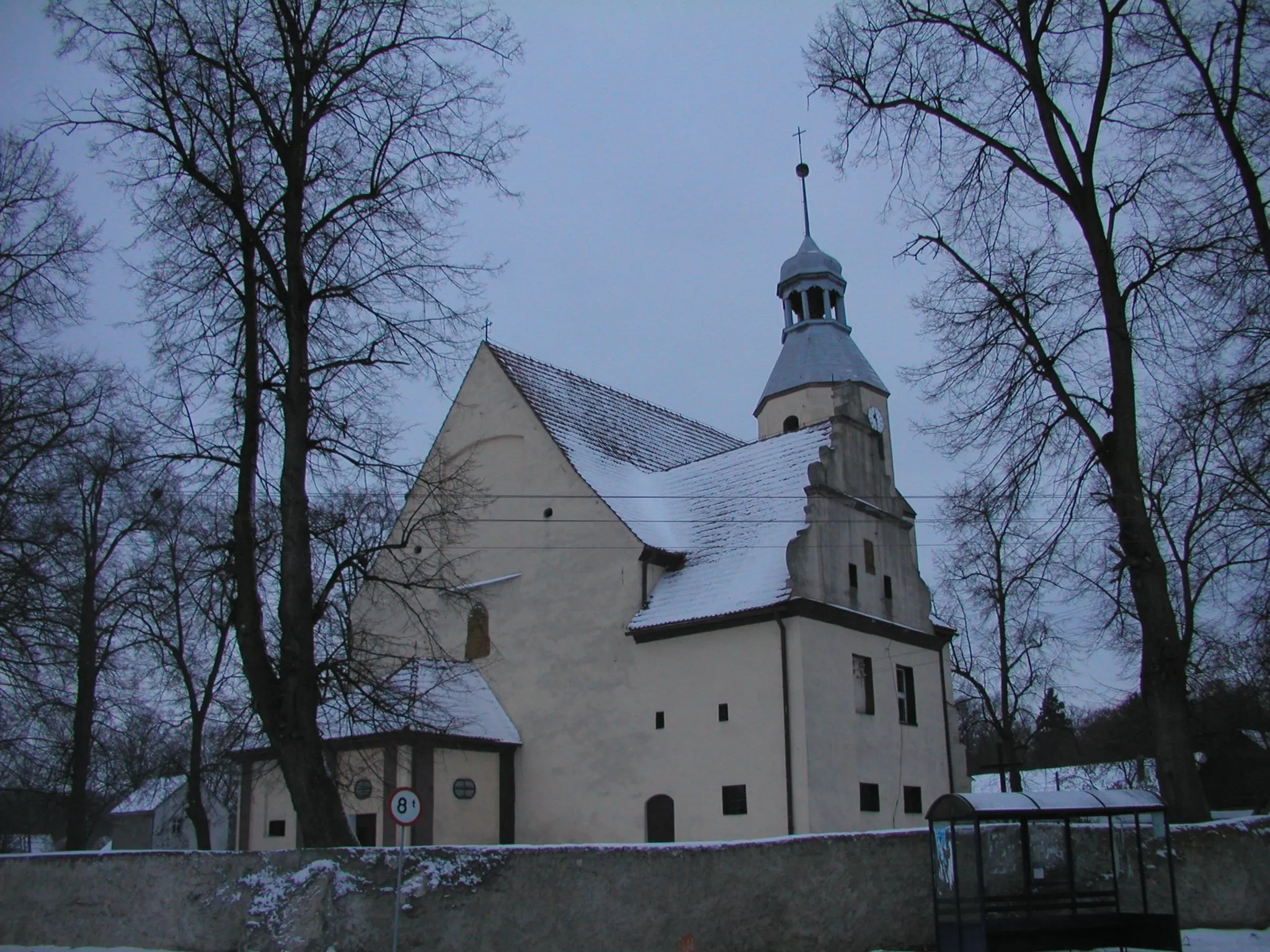 Photo showing: Church in Miłoradzice (Poland)