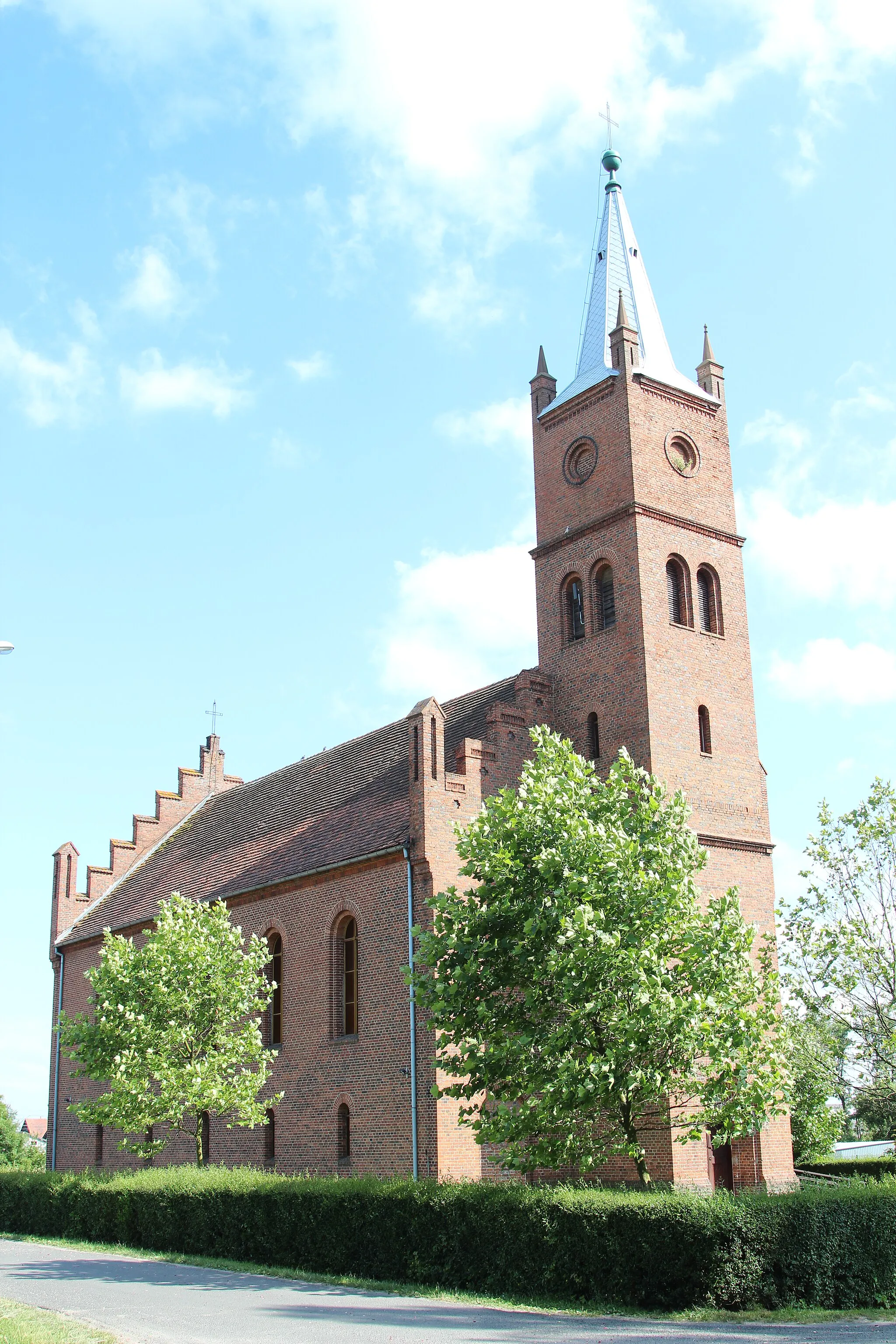 Photo showing: Eclectic post-evangelical church from 1861 in Korzeńsko