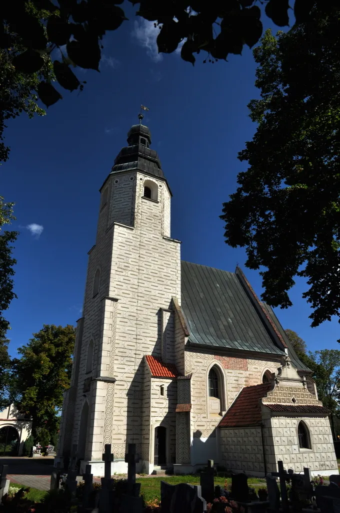 Photo showing: Gotycki kościół filialny p.w. Niepokalanego Poczęcia NMP w Gałowie, 1509, widok ogólny. Gmina Miękinia, powiat Środa Śląska.