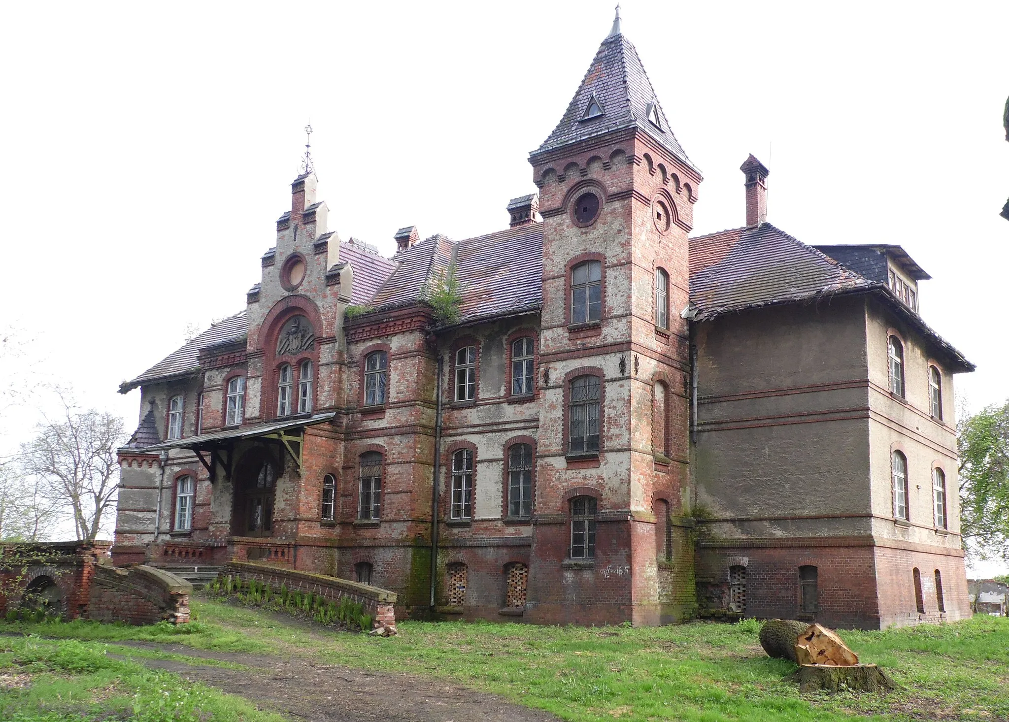 Photo showing: Palace of 1895 - Czernina Lower / gm. Up / area. górowski / province. Lower Silesia / Poland