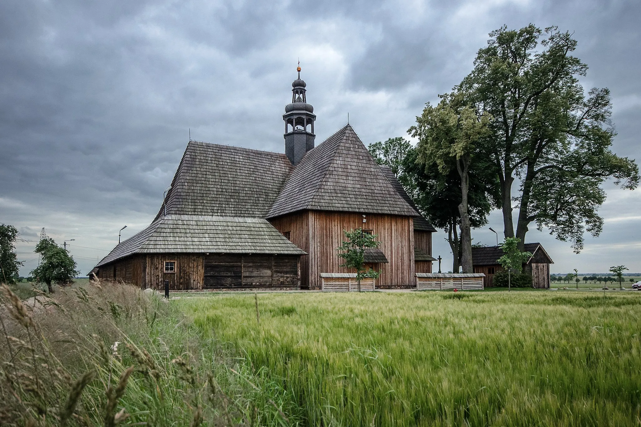 Photo showing: Bralin, kościół odpustowy p.w. Narodzenia NMP, tzw. Na Pólku, 1711