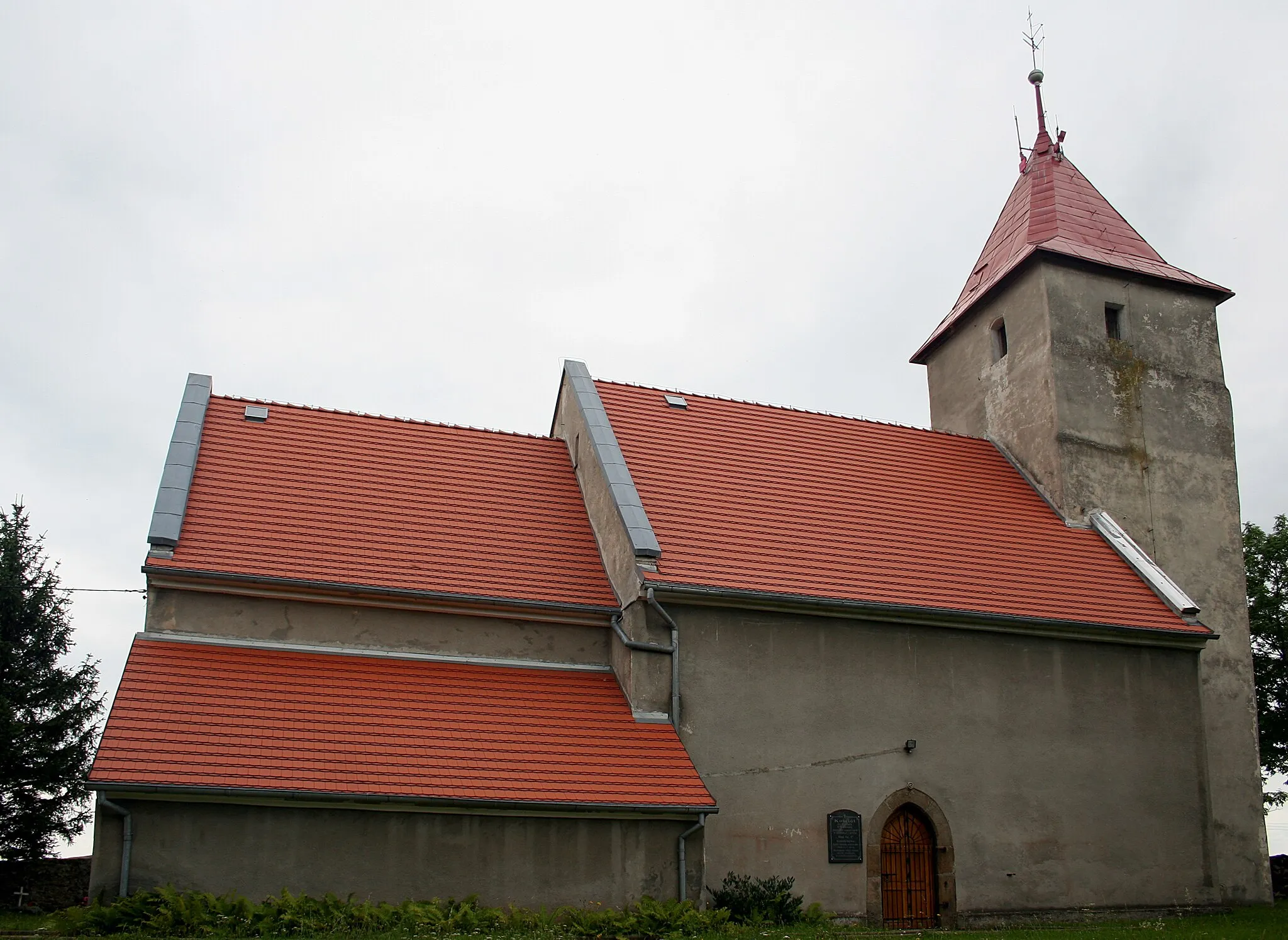 Photo showing: Kościół św. Barbary w Wolbromku, powiat jaworski