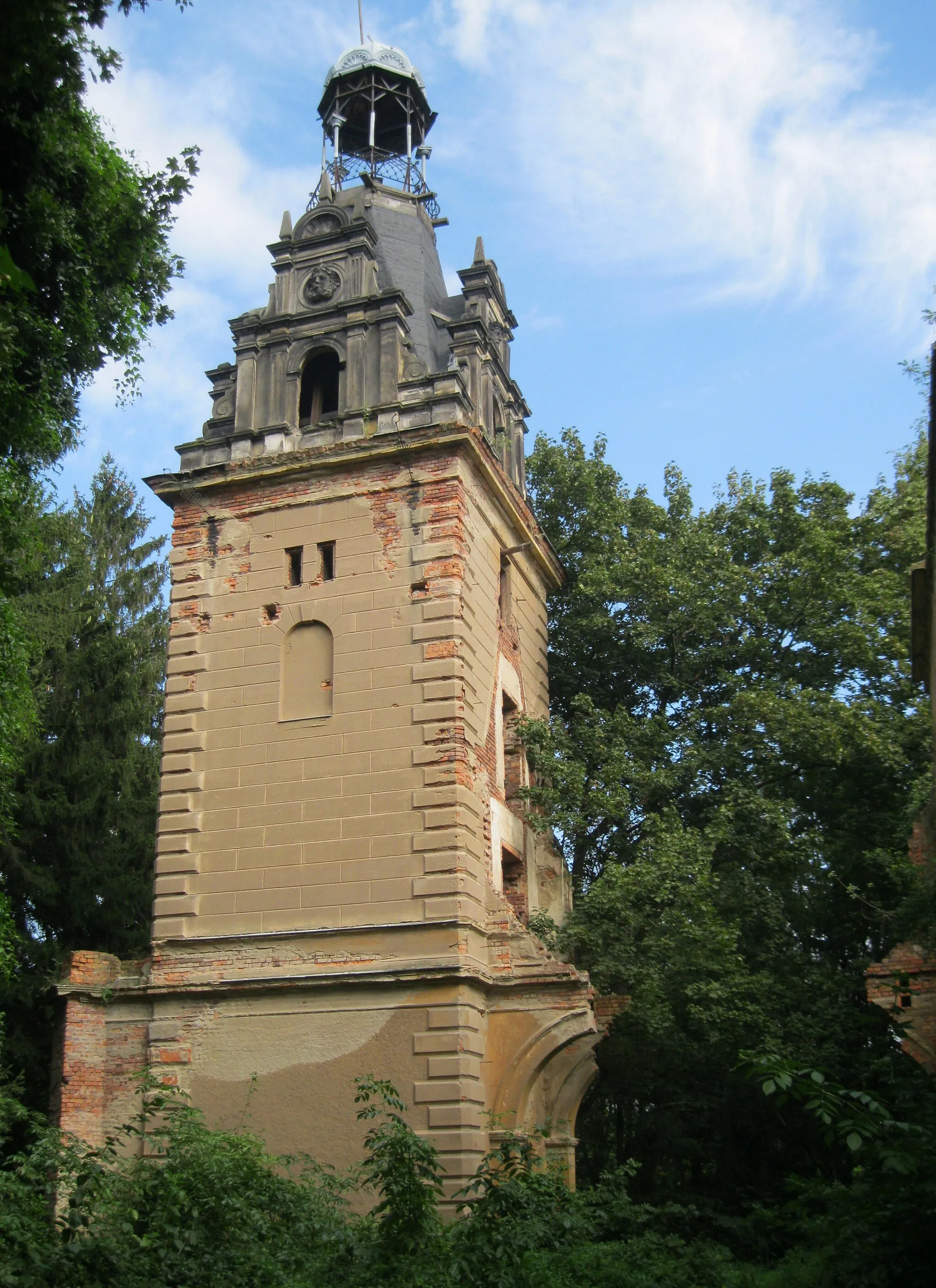 Photo showing: Siedlimowice - park pałacowy, ruiny pałacu (zabytek nr A/4689/719/Wł)