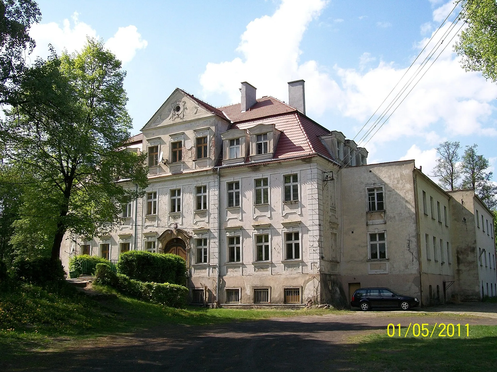 Photo showing: Baroque palace in Twardogóra, Poland (now school complex)