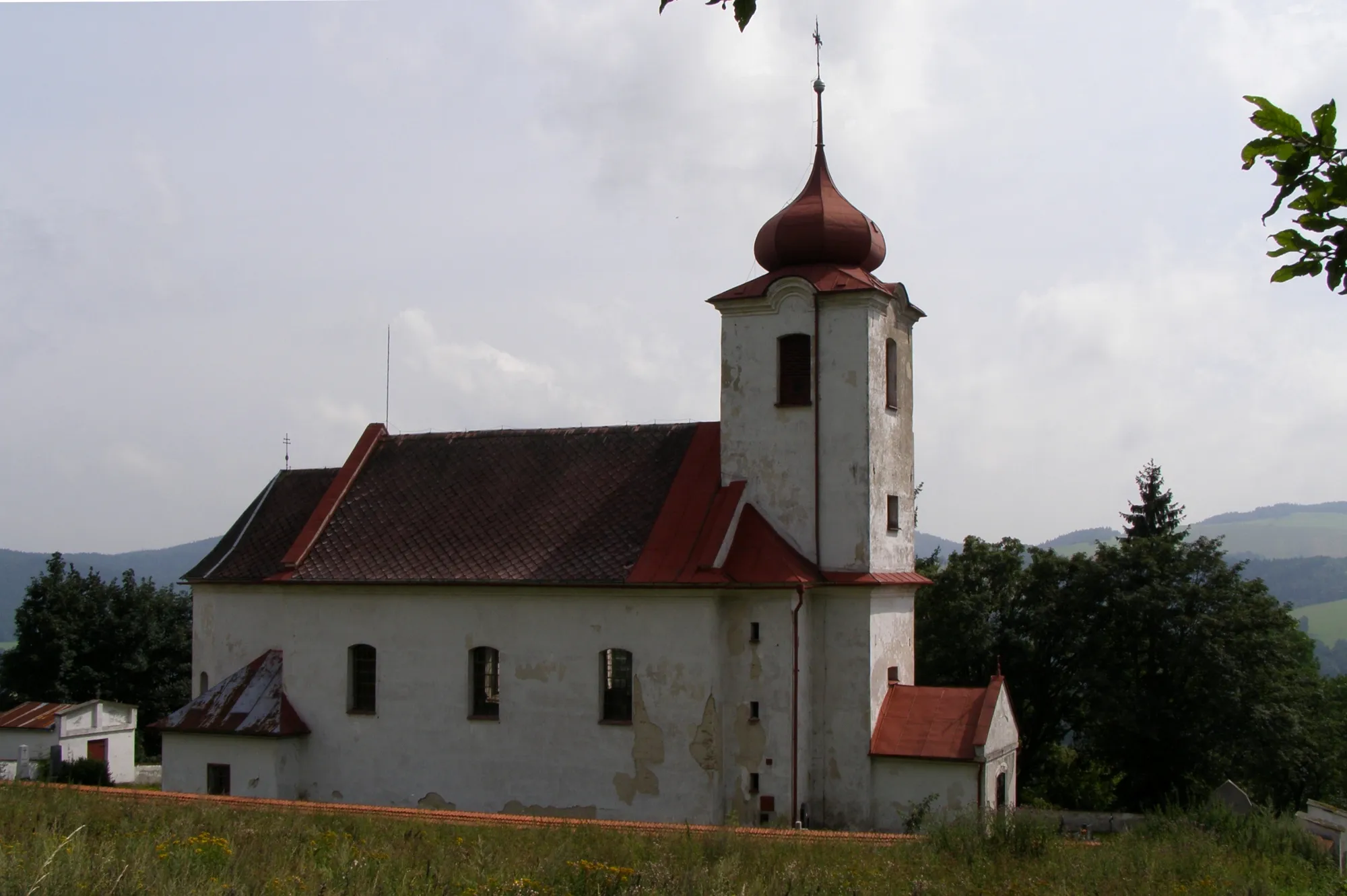 Photo showing: Malá Morava-Vojtíškov. Church of Nativity of the Virgin Mary