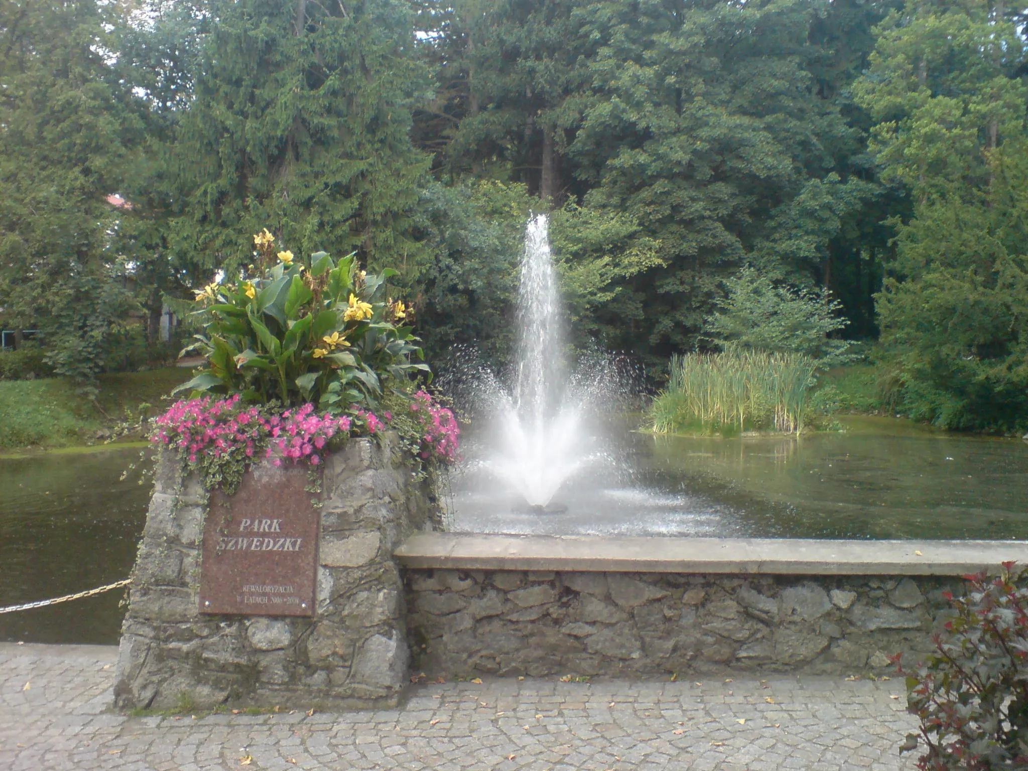 Photo showing: Park szwedzki-Fontanna