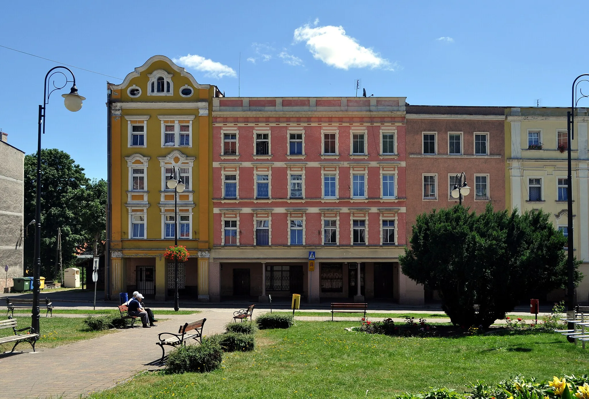 Photo showing: Niepodległości square in Mieroszów