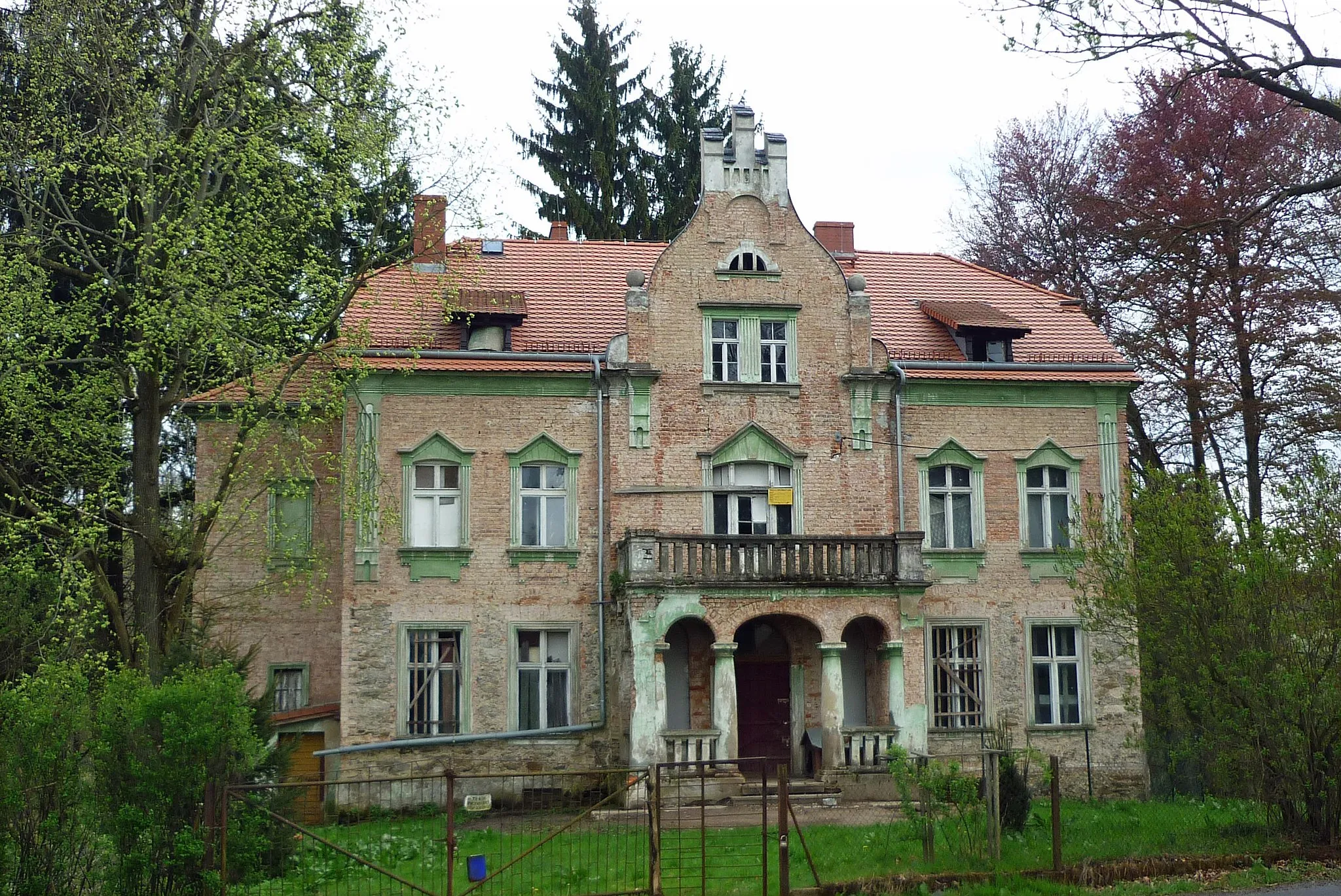 Photo showing: Schloss in Gerlachsheim/OL (Grabiszyce Dolne), OT von Marklissa (Leśna) in Niederschlesien