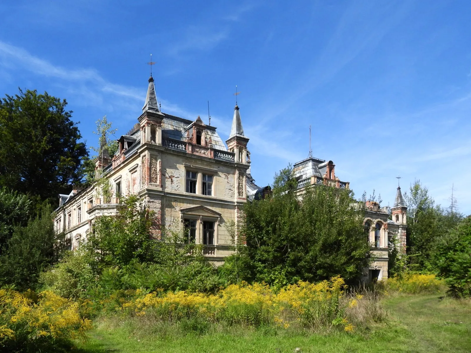 Photo showing: Kościelniki Górne. Ruiny pałacu