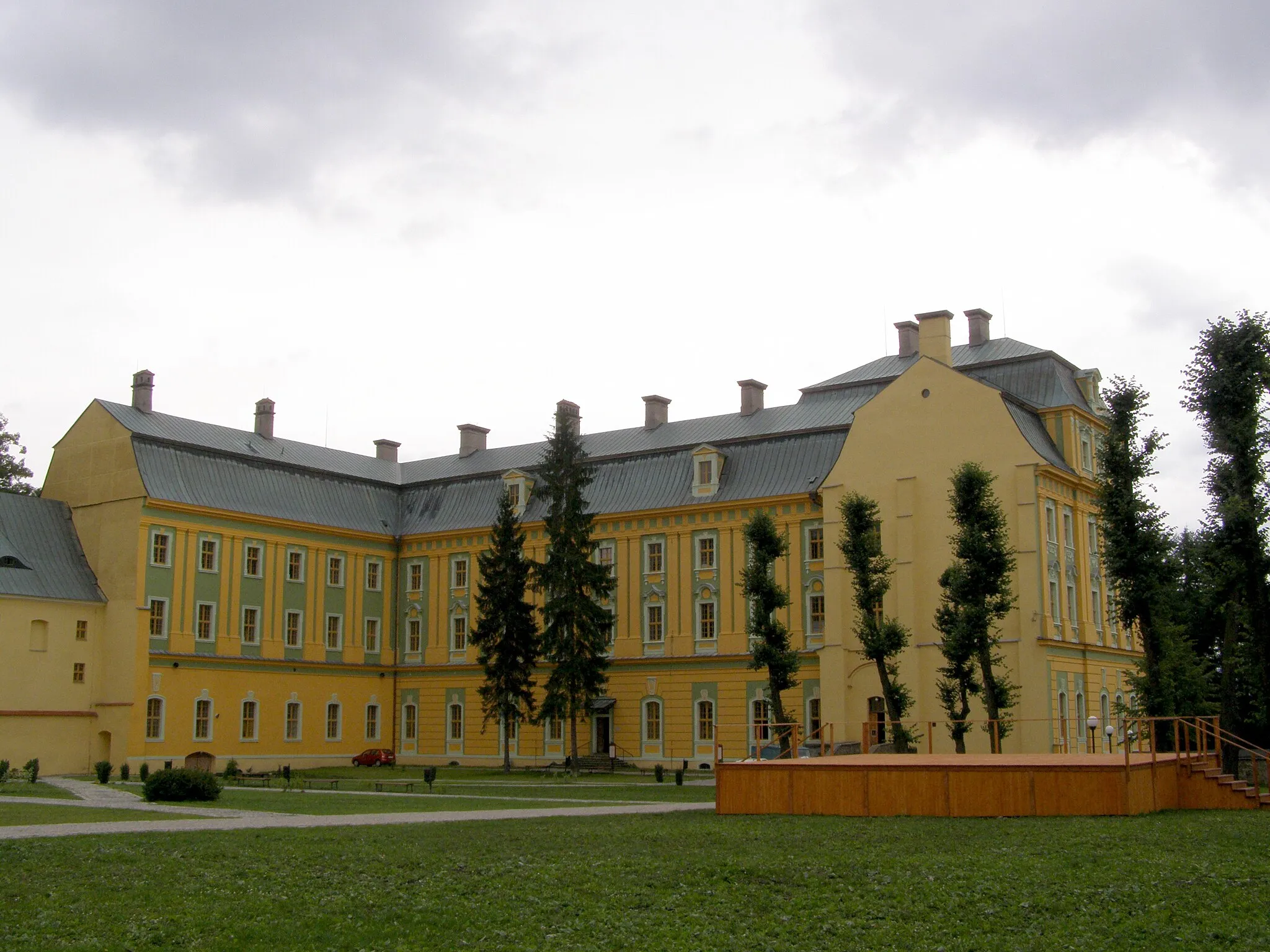 Photo showing: Krzeszów, nejstarší část benediktinského opatství