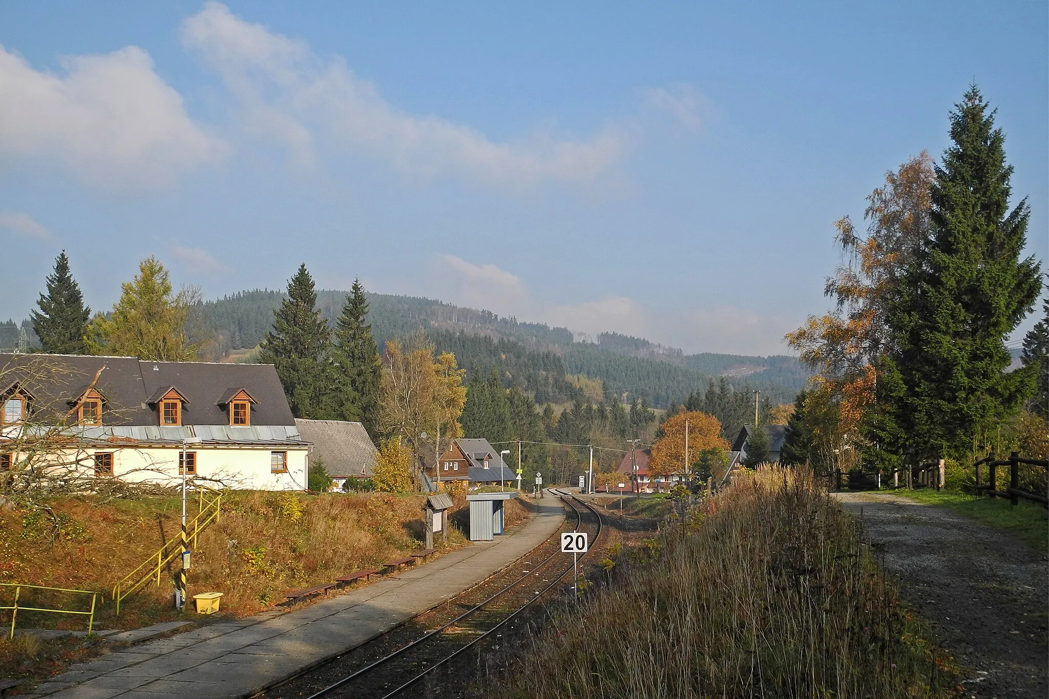 Photo showing: Ramsau (Ramzová) im Altvatergebirge