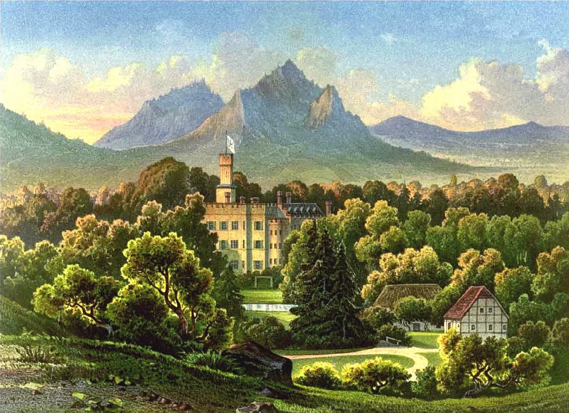 Photo showing: Schloss Fischbach http://www.kulturwerk-schlesien.de/kulturspiegel/burgen/portraits/art79,170.html?fCMS=a0cf5beb96c654b19d26a7cd7c97e66a