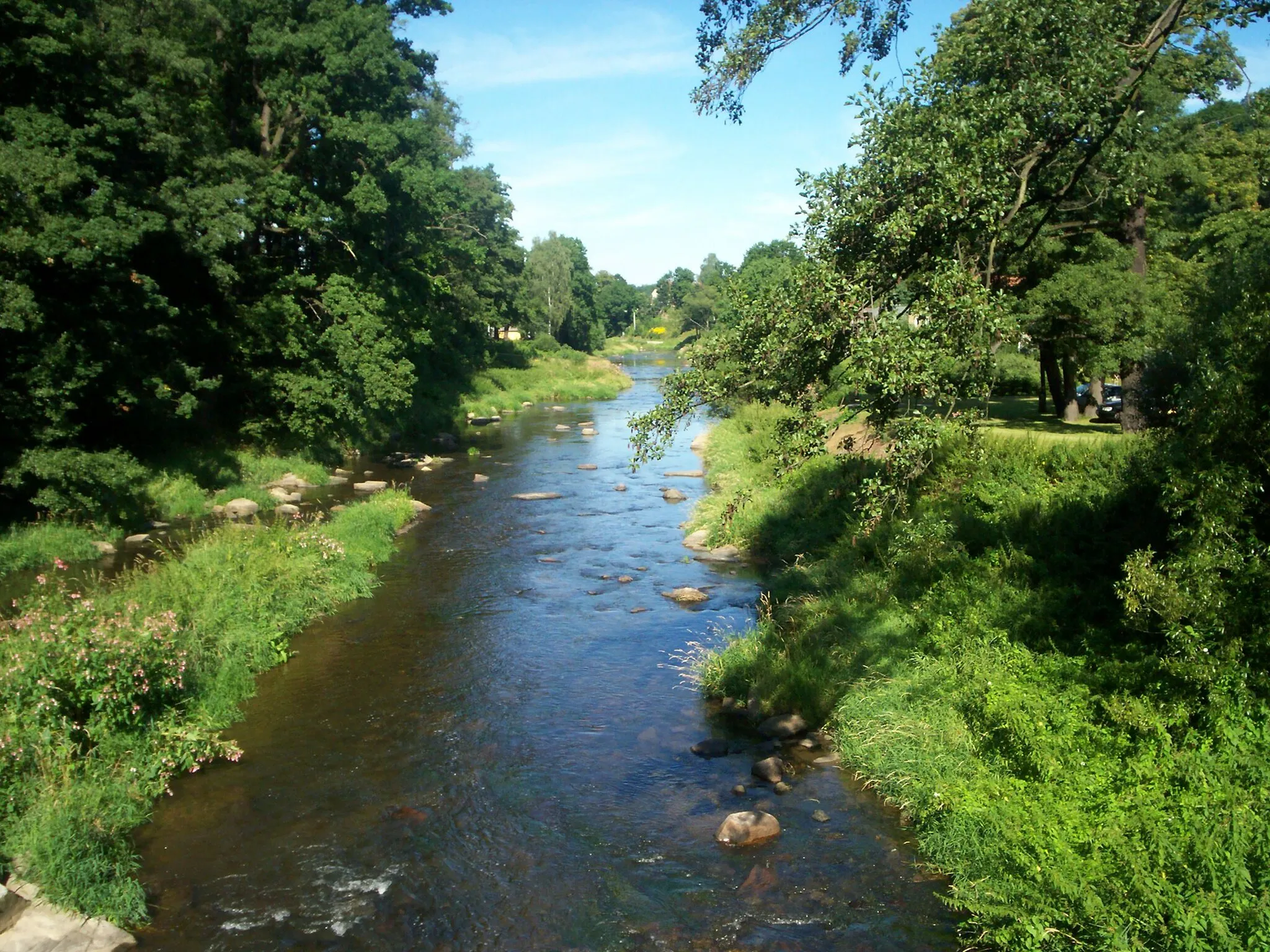 Photo showing: Janowice Wielkie, rzeka Bóbr.