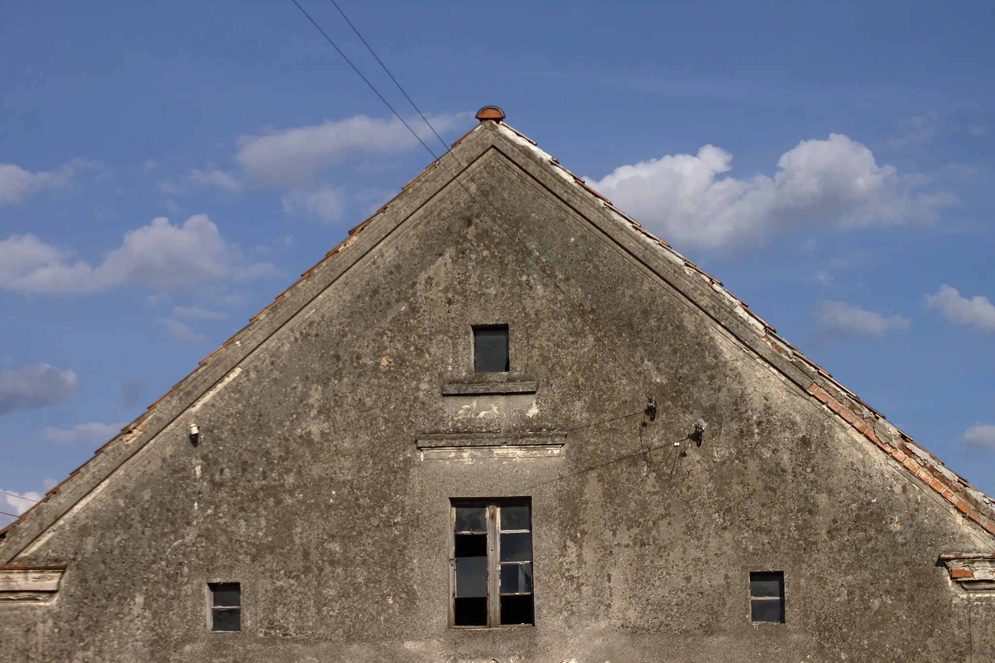 Photo showing: Houses in the village of Bystrzyca, Powiat Oławski (District), South Silesian Voivodeship, Poland