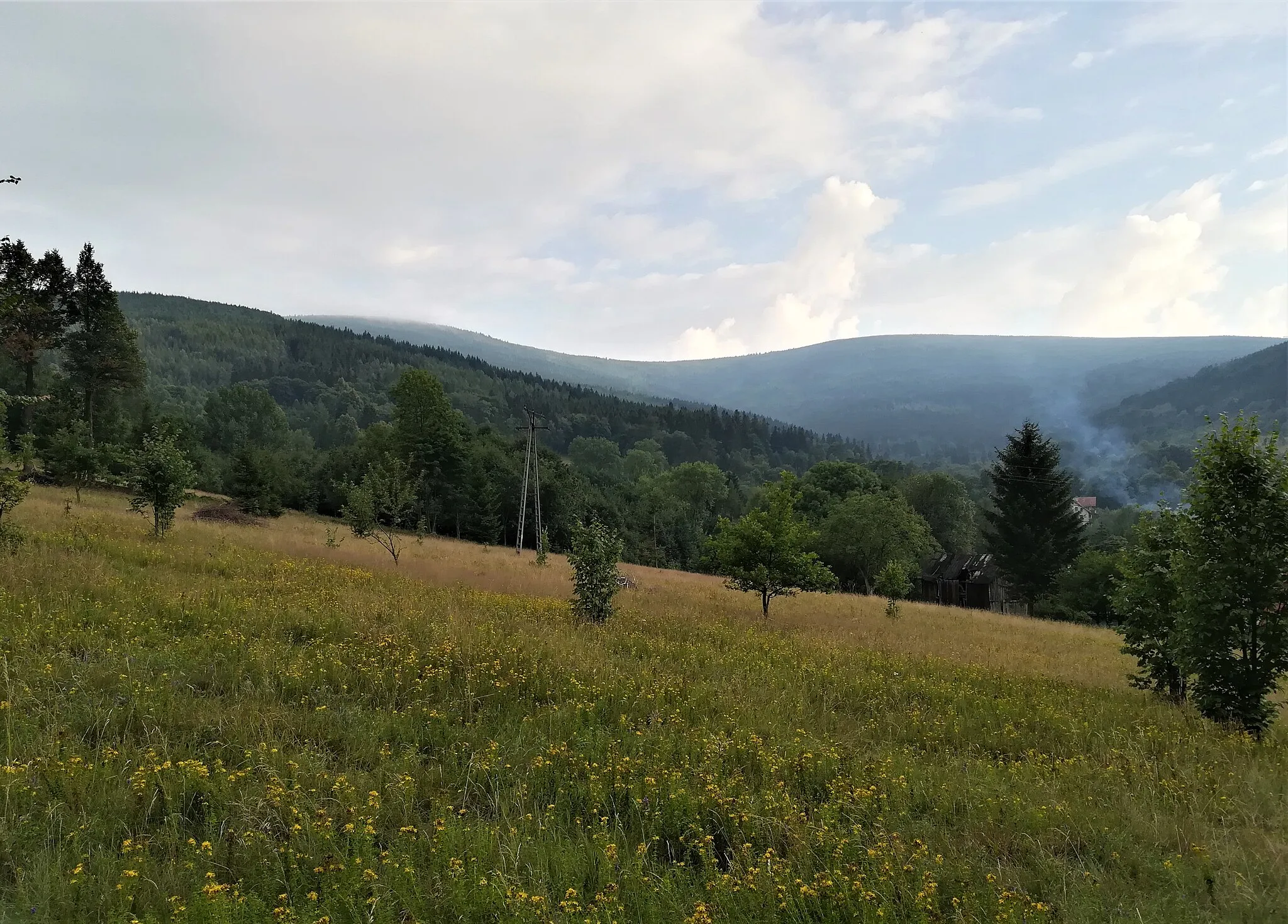 Photo showing: Widok z Czerniawy Zdroju.