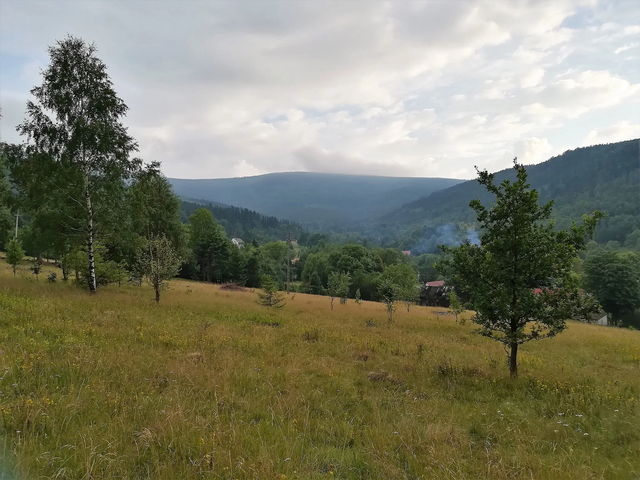 Photo showing: Widok z Czerniawy Zdroju.