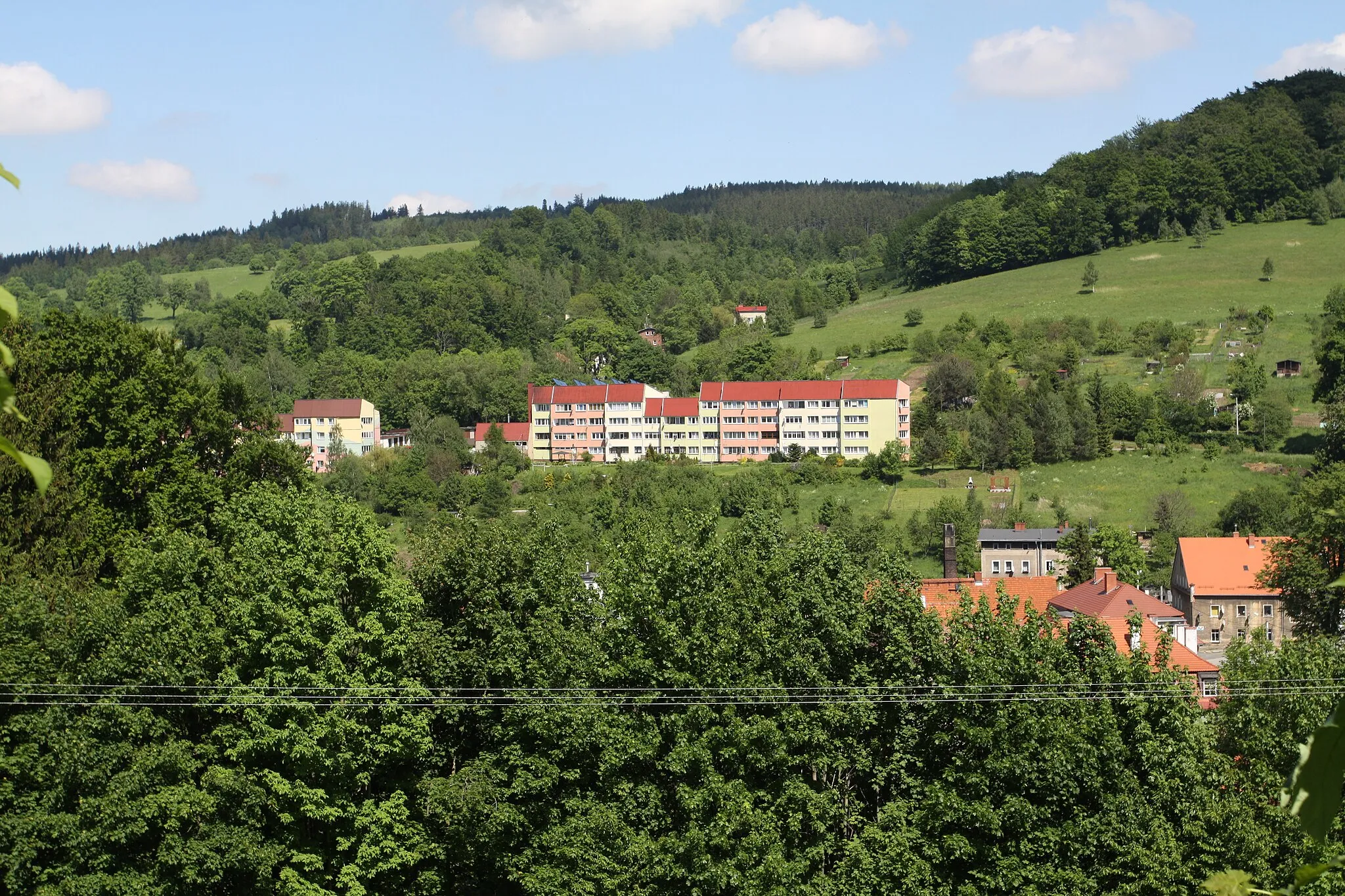 Photo showing: View to the Walim, Lower Silesian Voivodeship, Poland