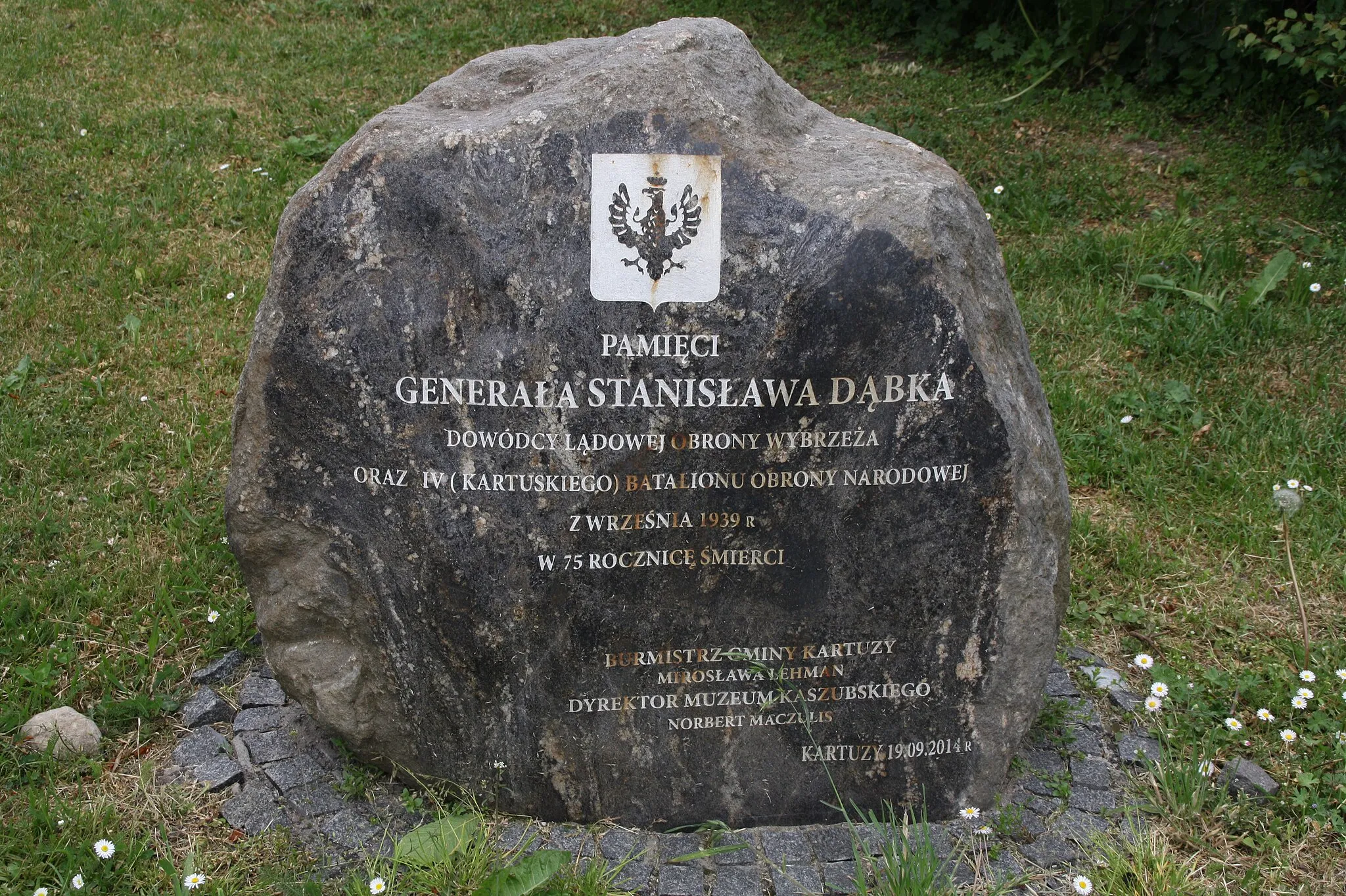 Photo showing: Memorial for Stanisław Dąbek in Kartuzy