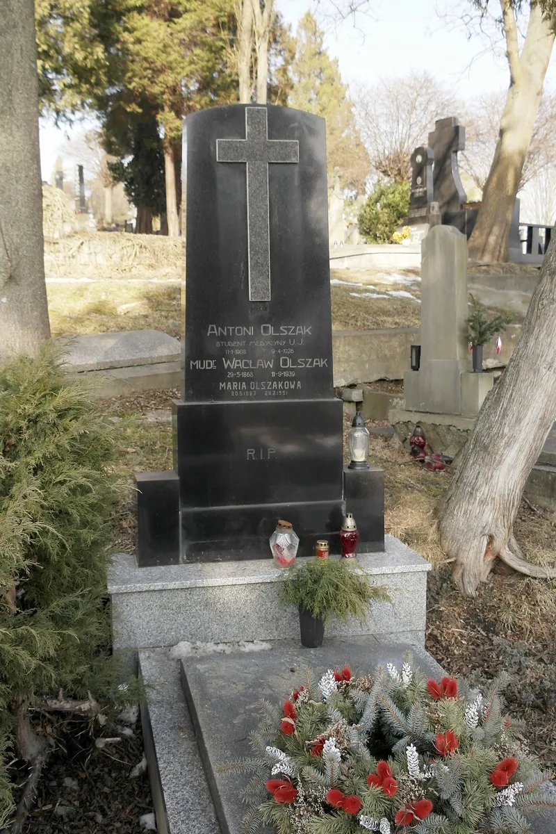 Photo showing: Hrob Wacława Olszaka na hřbitově v Karviné-Dolech